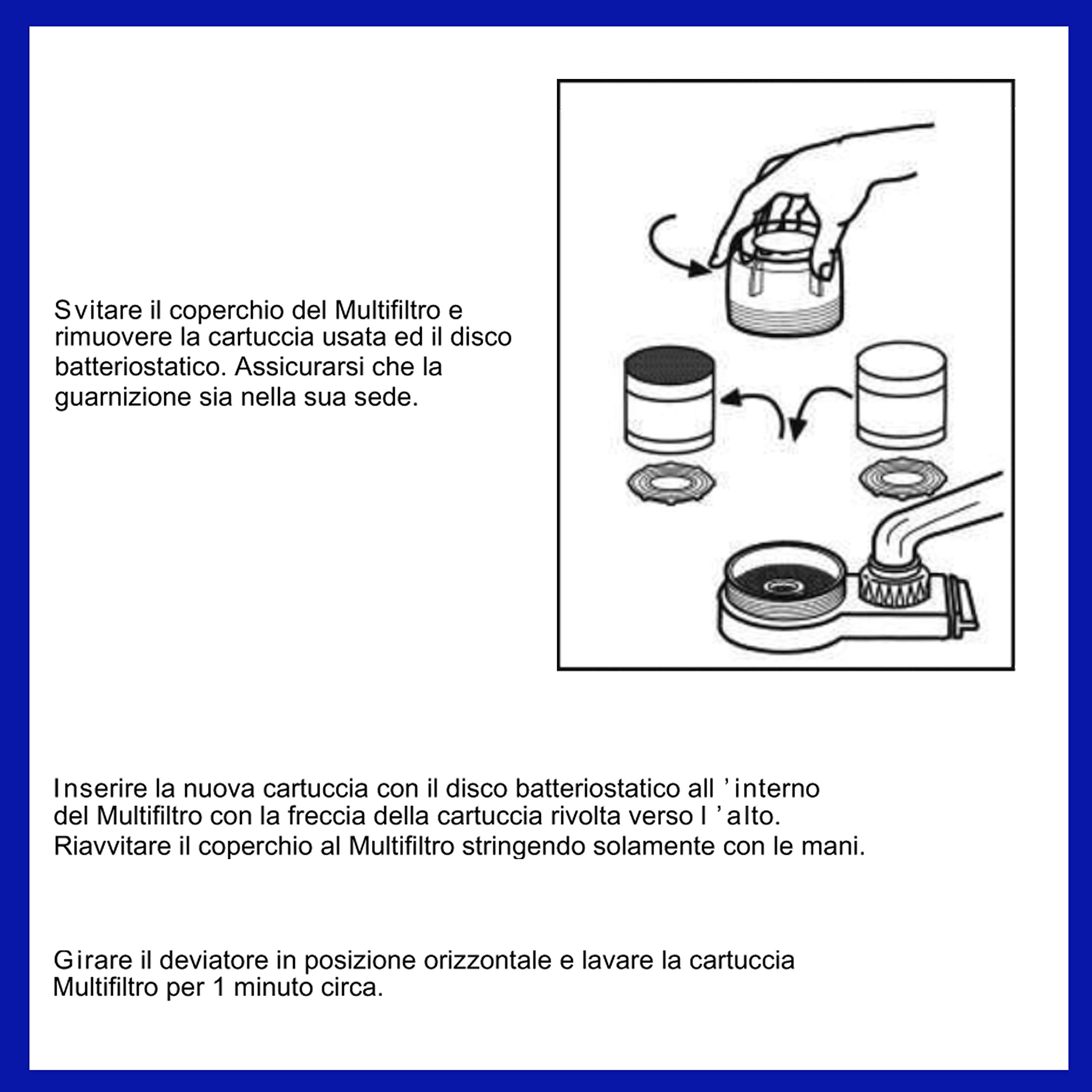 AQUASAN 3 Cartucce Filtro Ricambio Aquacompact, Aquagaia Filtro Rubinetto, Filtraggio Acqua Cartuccia Depuratore Microfiltrazione Acqua Potabile Sistema Filtrante Multi Stadio