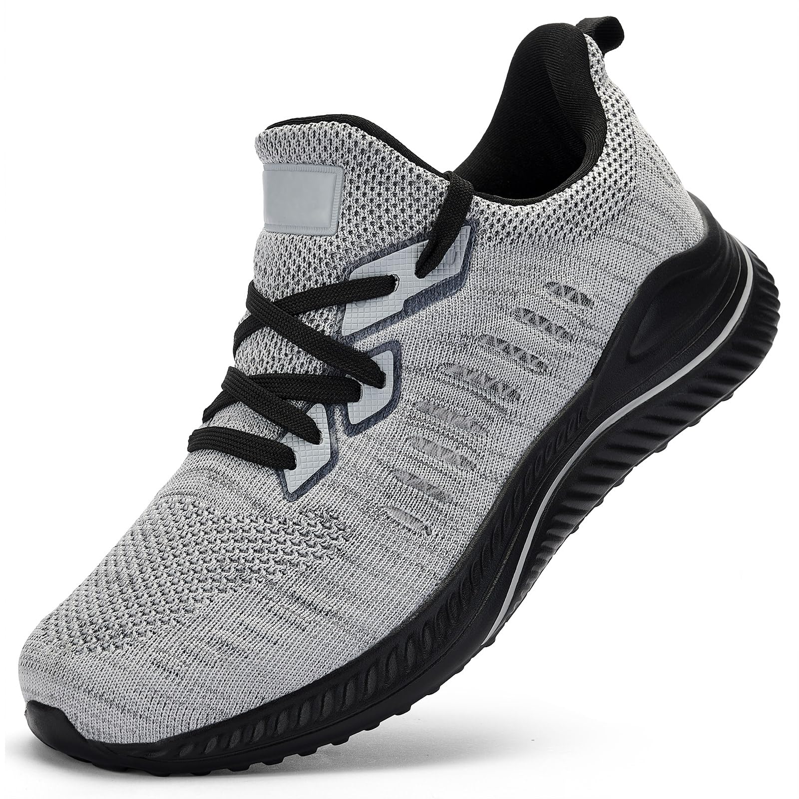 VRCLUB Mens Wide Sneakers - Slip On Memory Foam Walking Shoes Breathable Non Slip Tennis Running Shoe Ultra Lightweight Comfortable Workout Gym Jogging and Casual Sports — view 7