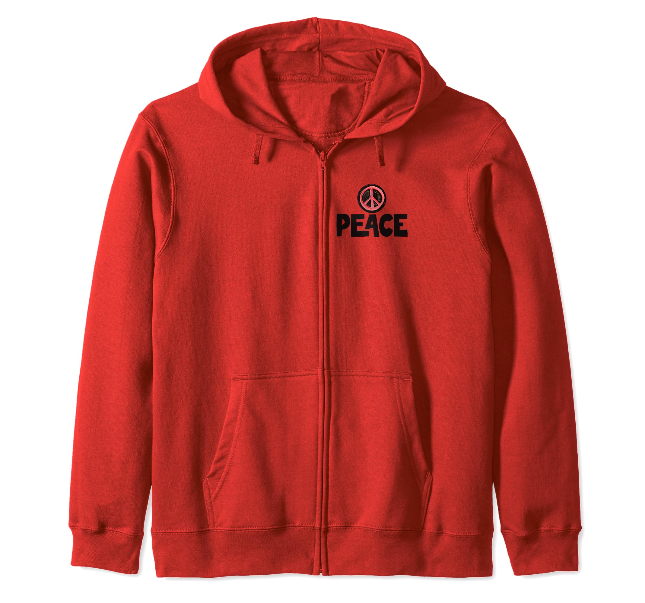 Peace Sign Zip Hoodie