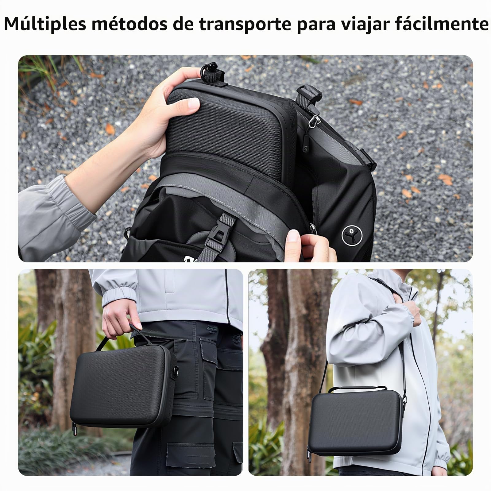 AMAZEAR Funda de transporte para DJI Osmo Action 5 Pro, DJI Action5 Pro, accesorios protectores, compacta, rígida, bolsa de transporte portátil para viajes o tienda en casa, compatible con cámara