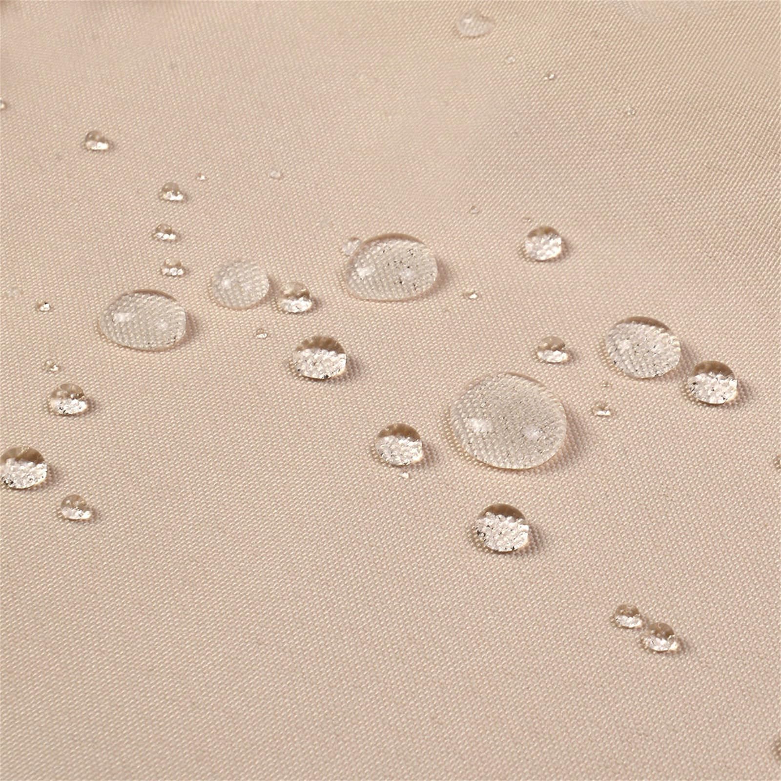 Copertura di ricambio per sedia a dondolo da giardino a 3 posti, impermeabile, antivento, 210D, antistrappo, 195 cm x 125 cm (beige)