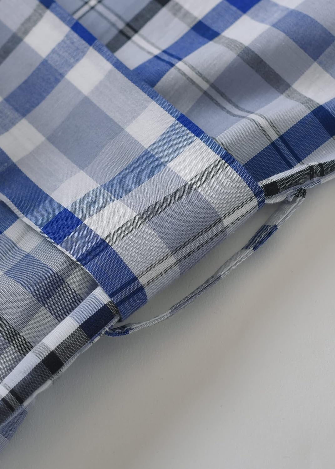 Latuza Men's Woven Cotton Robe Long Sleeves Bathrobe - Image 6