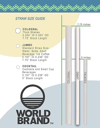 Miniatura 6 de Pajitas de papel premium  Hecho de Kraft Biodegradables sin colorantes  (envuelto en blanco)