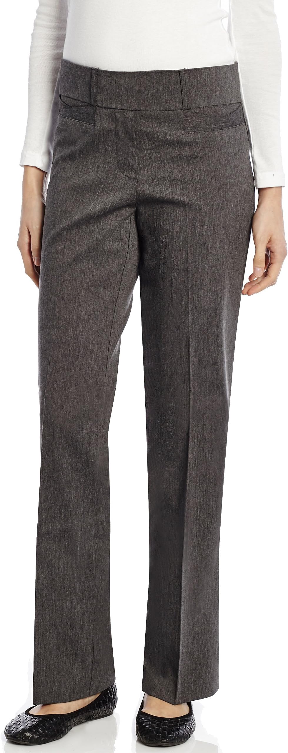 Women's Pants Stretchable Slight Boot Cut Comfort Pants Pull On (Size 4-18)