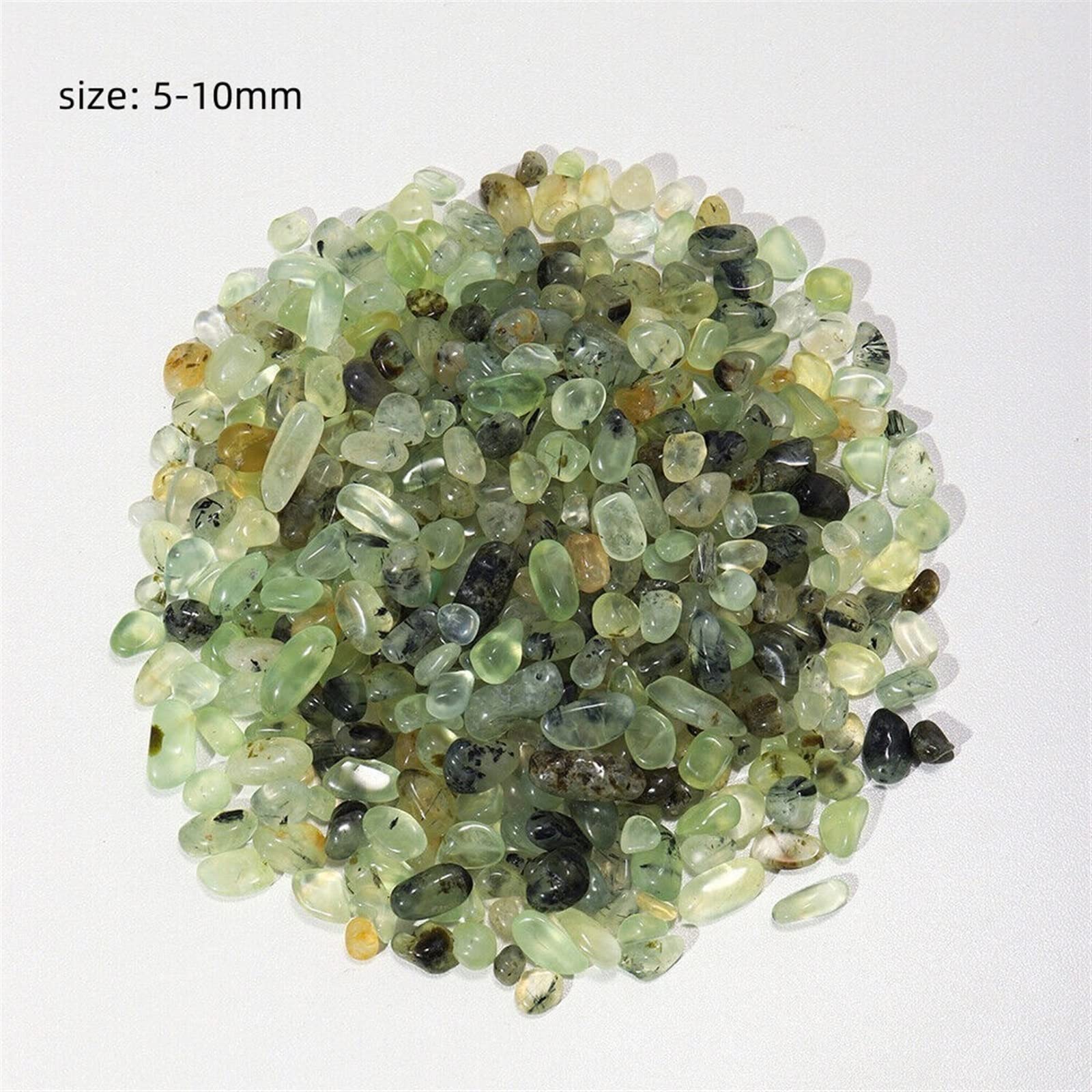 Cristal Natural en bruto, 100 g/paquete, Chips de cuarzo de uva verde Natural, grava, cristal de roca, piedras preciosas, acuario pulido, decoración de la habitación del hogar Inicio Colecciones ( Col