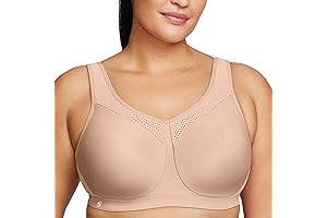 Glamorise Women's Plus Size Full Coverage High Impact Underwire Sport Bra #9066