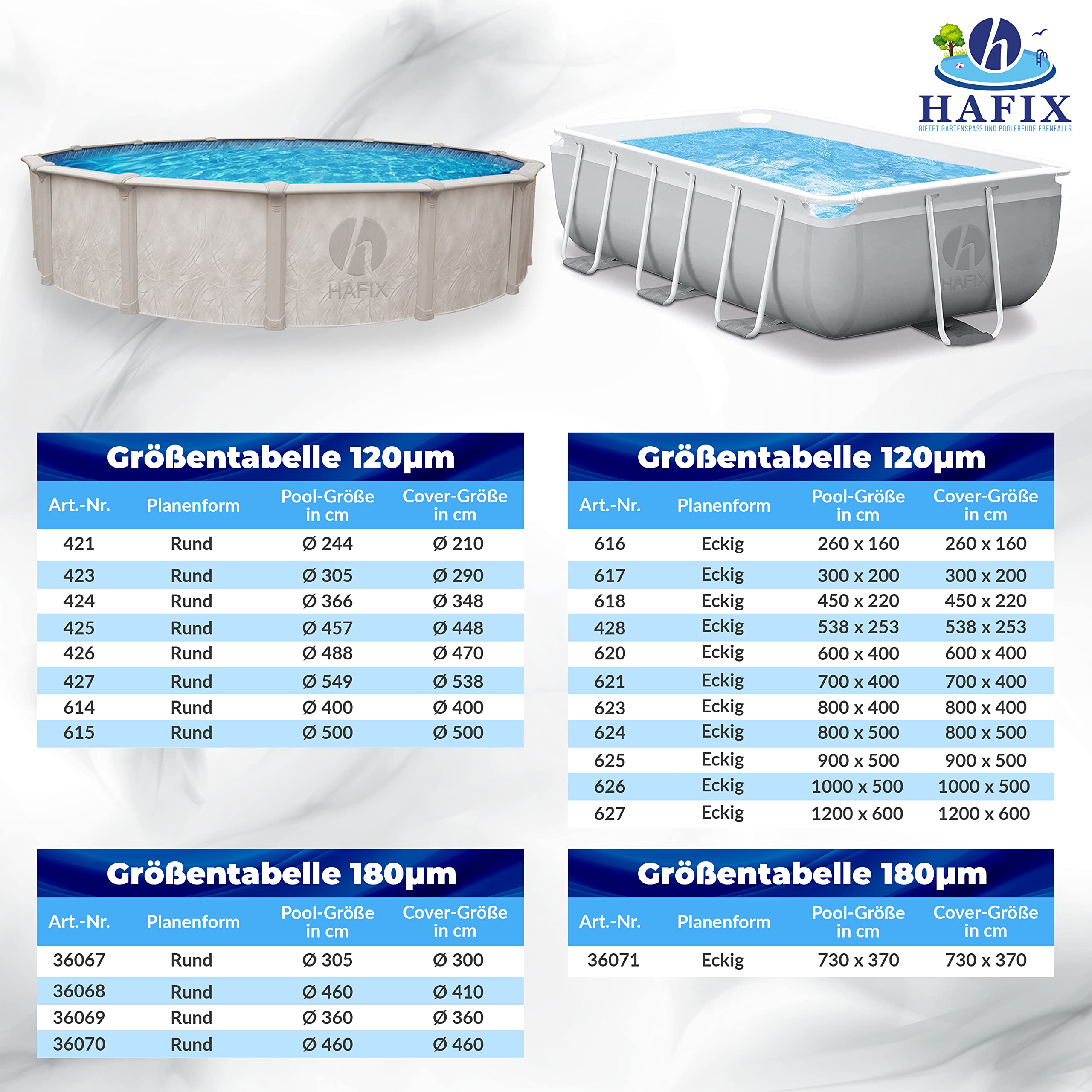 Solarplane Pool rund Ø366cm für Pools bis 348cm Poolabdeckung Wärmeplane 120µm zuschneidbar UV-beständig Solarfolie mit Luftkammern schwimmend Solarabdeckplane Wärmespeicherung Solar Cover blau