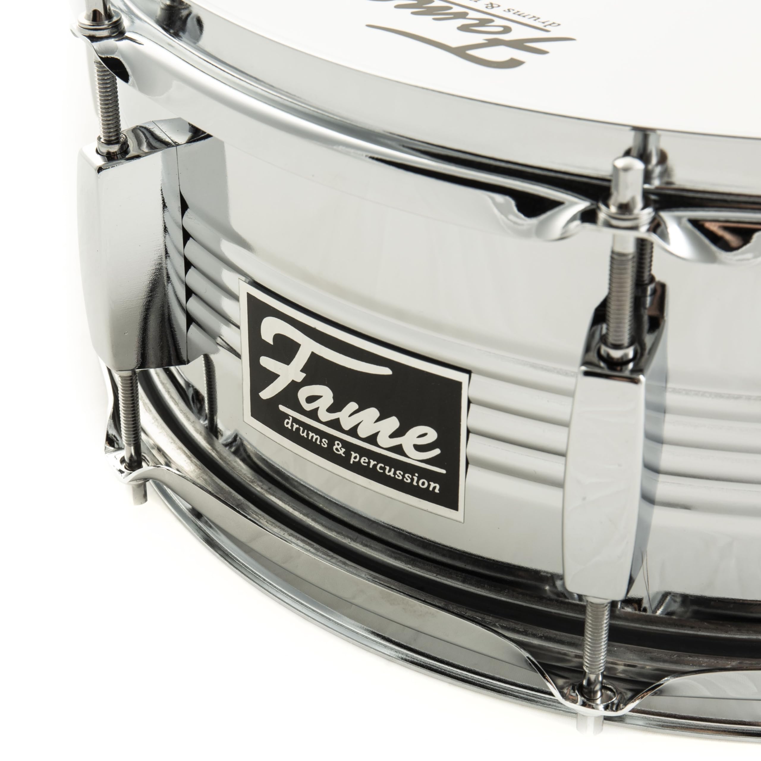 Fame FSMAR-55 Steel Marching Snare 14"x5,5" - Rullante da marcia