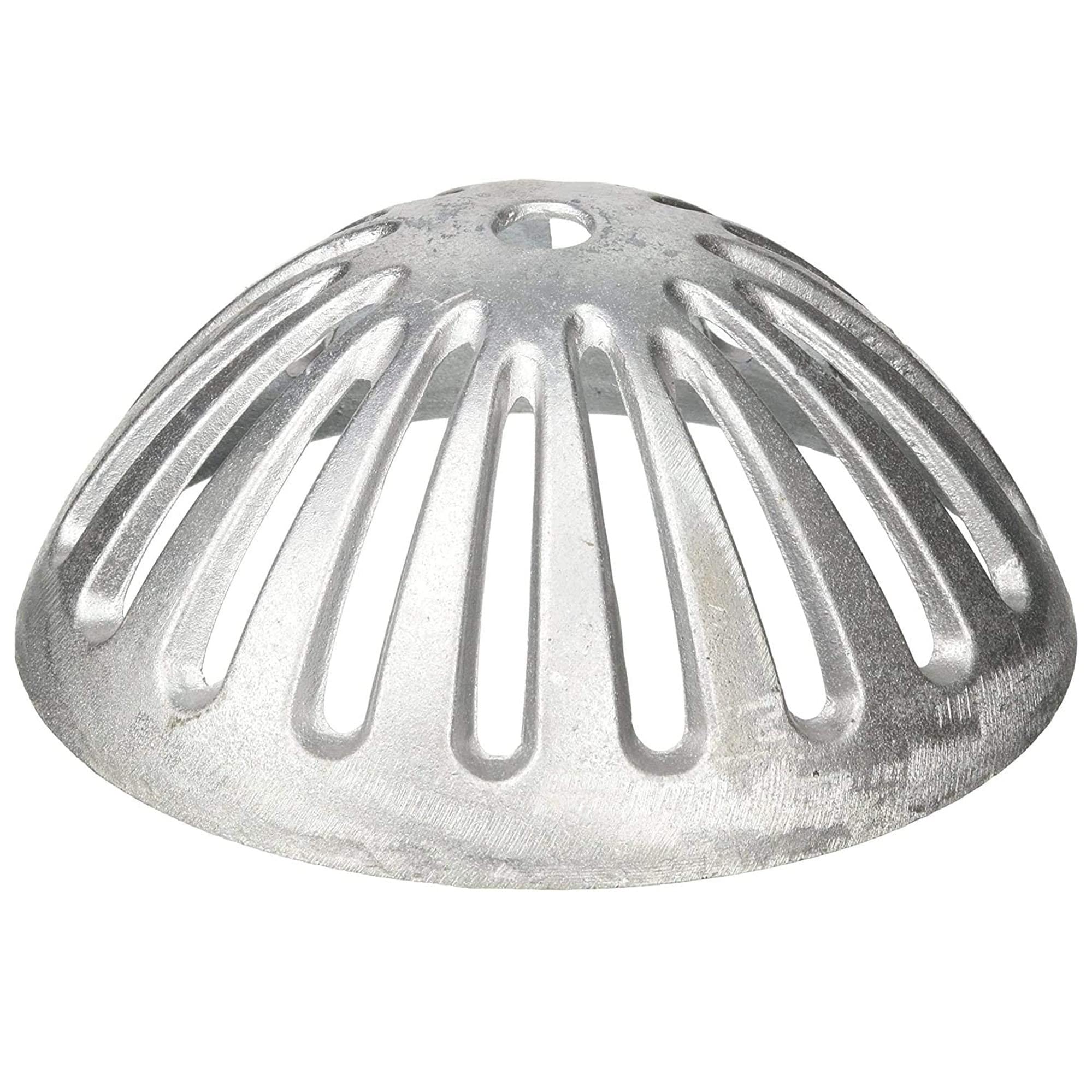 LeysoFS-DS Heavy Duty Aluminum Dome Sink Drain Strainer Floor Drain Cover for Kitchen, Restaurant, Bar, Buffet or Food Service. 5-1/4" Diameter x 2-1/4"H (3 pcs)