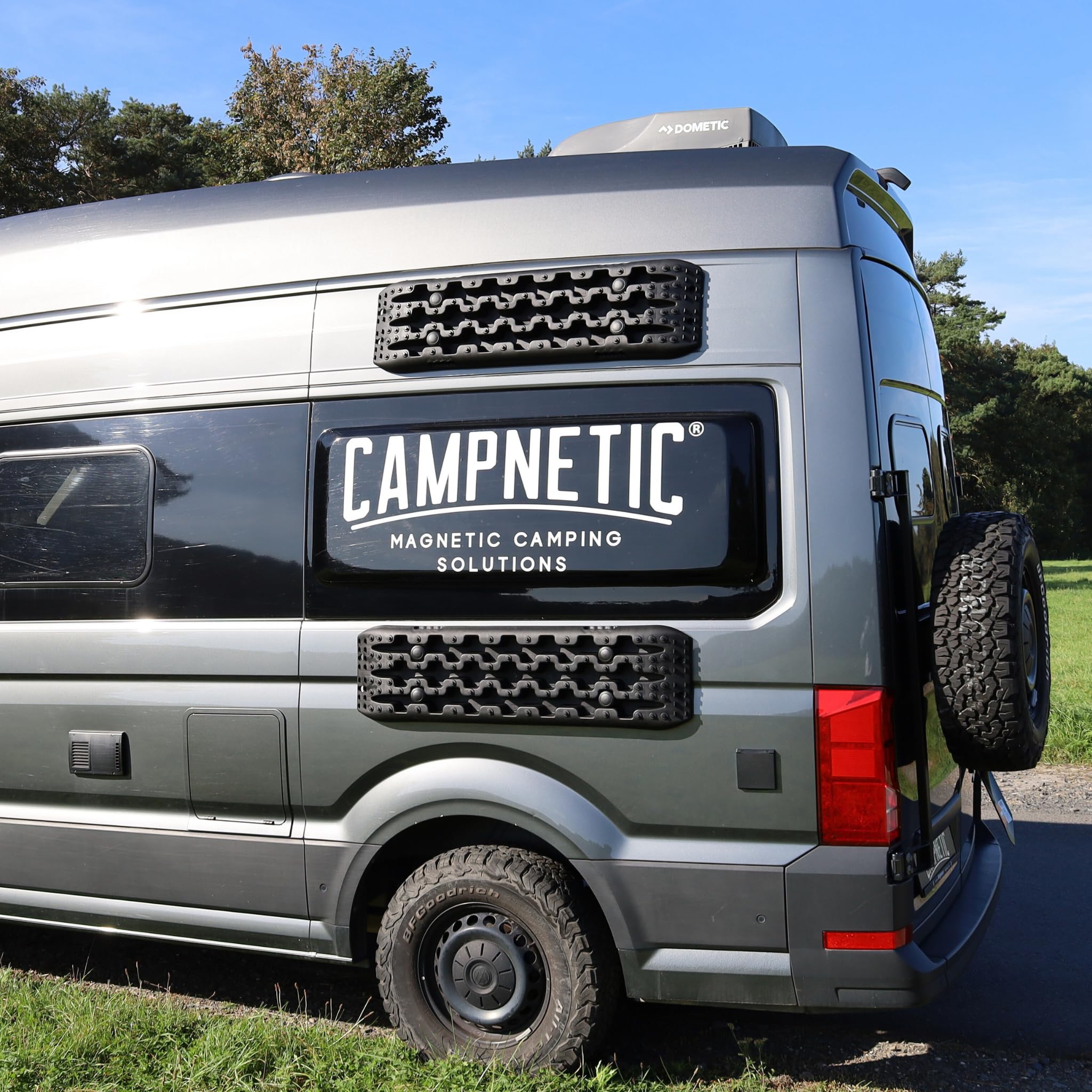 Campnetic Umbaukit auf Einzelhalterung für Sandboard Set | Umbaukit für das originalen Campnetic Sandboards, Sandbleche einzeln montieren, Offroad Zubehör, ohne bohren, Magnethalterung