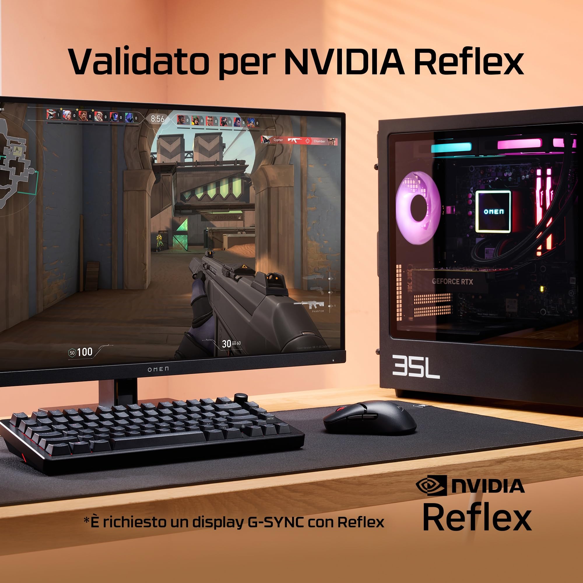HyperX Pulsefire Saga Pro Wireless Gaming Mouse – 4K Wireless Polling, 2.4GHz e Bluetooth, design modulare con 16 regolazioni, durata della batteria 90h, 72g Ultraleggero, software NGENUITY, NVIDIA