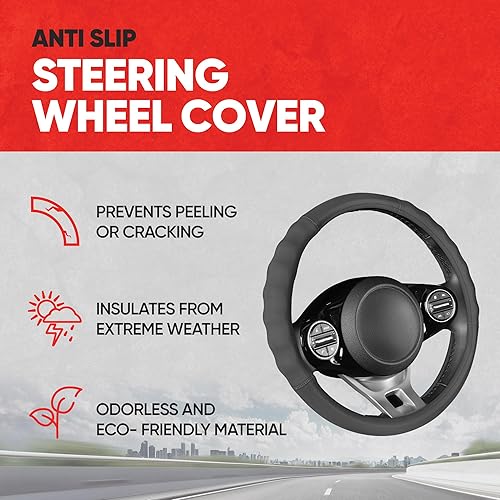 Miniatura 10 de Volante de cuero de la tendencia del motor