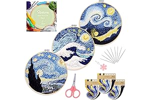 Santune Comprehensive Embroidery Starter Kit for Newcomers