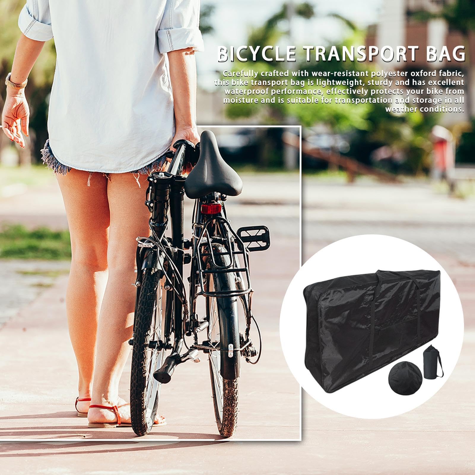 Borsa leggera | Borsa da trasporto impermeabile | Custodia compatta per | ciclismo, organizer da viaggio e ciclismo, borsa per riporre attrezzi da ciclismo, borsa facile da trasportare, versatile