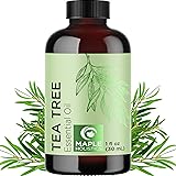 Pure Tea Tree Oil for Hair Skin and Nails - 100% Pure Undiluted Tea Tree Essential Oil with Dropper for Topical Uses Aromatherapy Diffusing and Home and Beauty DIYs - Vegan and Cruelty Free (1 Fl Oz) Tea Tree 1.00 Fl Oz (Pack of 1)