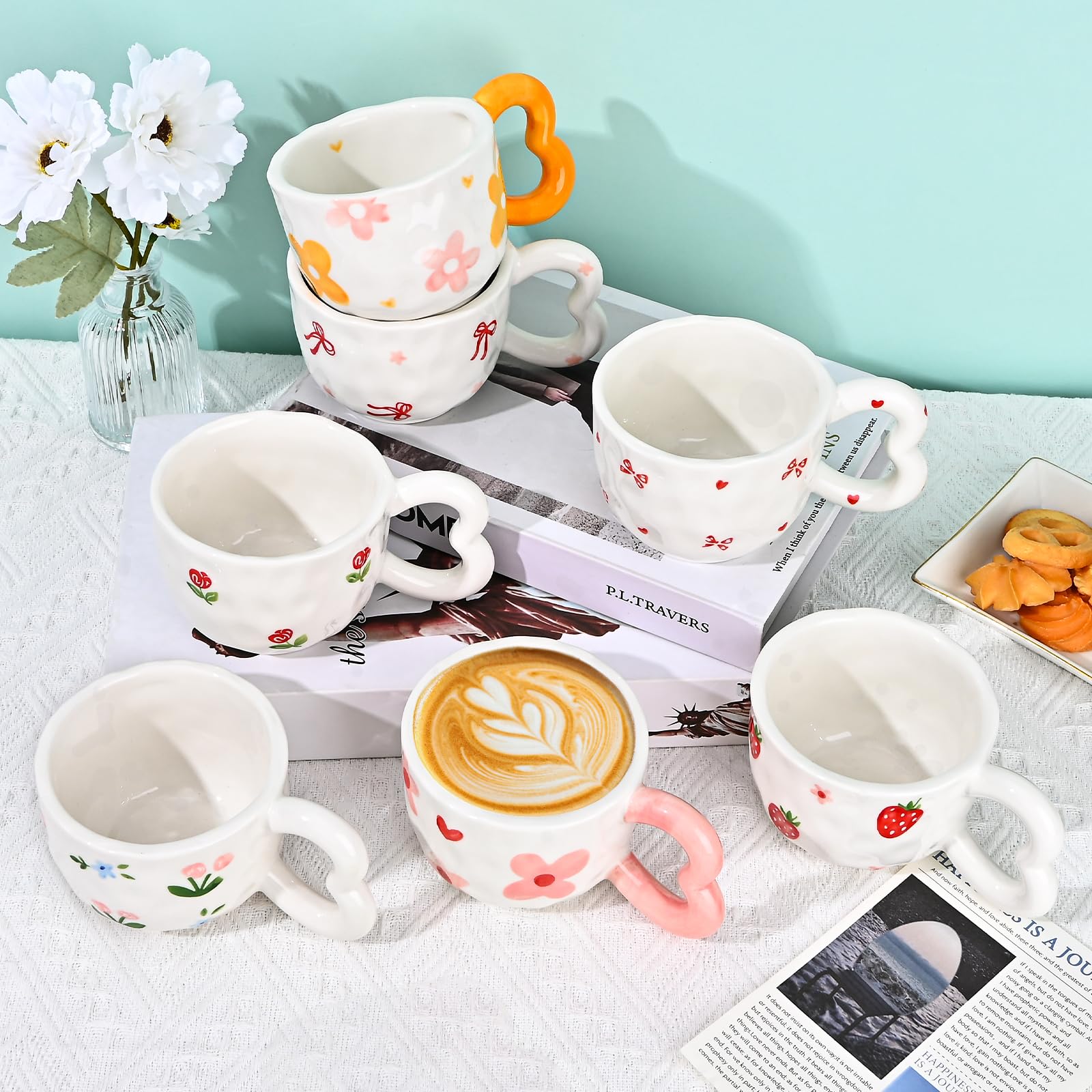 Koythin - Taza De Café De Cerámica, Diseño Creativo Impreso A Mano
