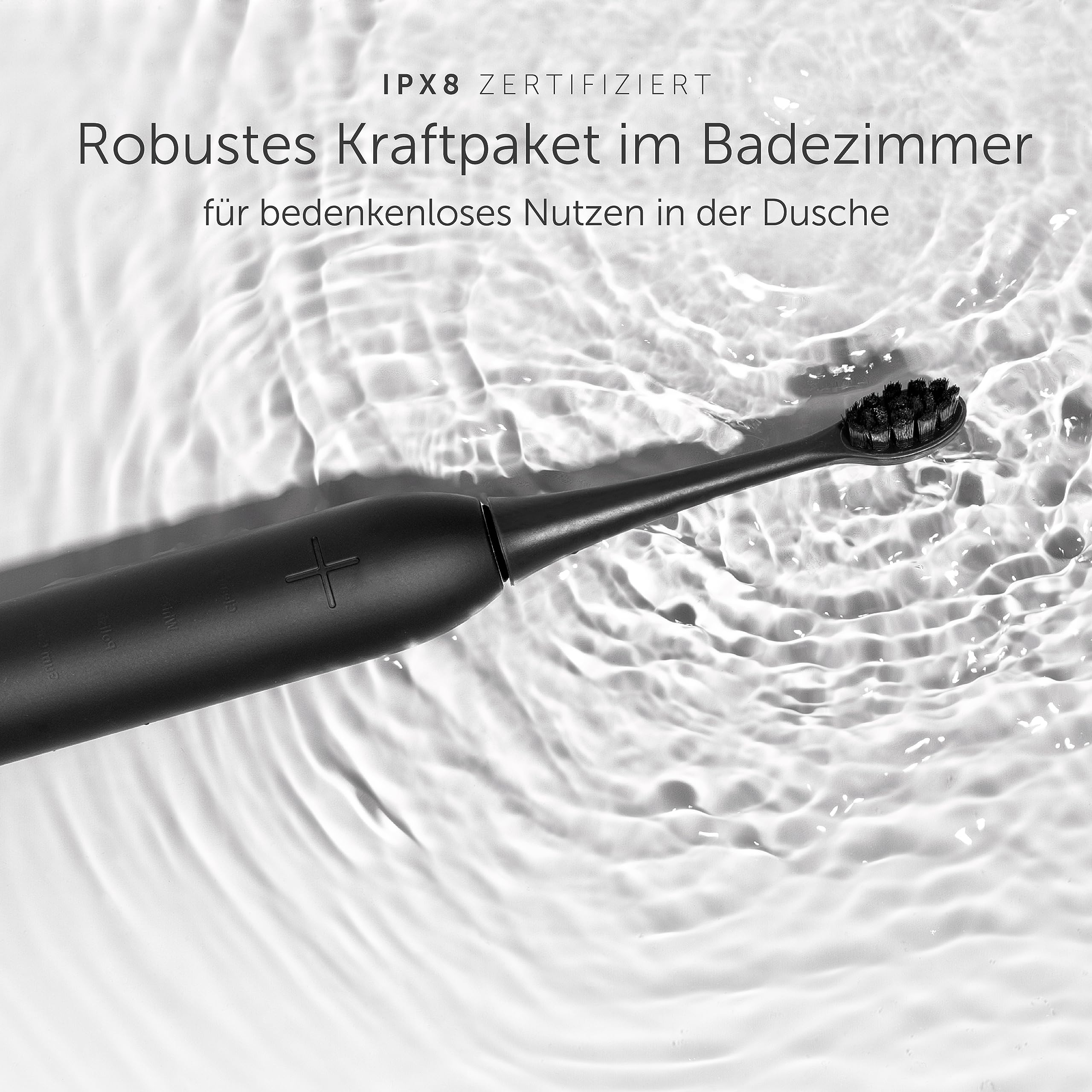 Wondersmile Schallzahnbürste Doppelpack PRO - Elektrische Zahnbürste mit 4 Putzprogrammen - Inkl. smarten Bürstenkopf (Atomic Rose/Ultimate Black)