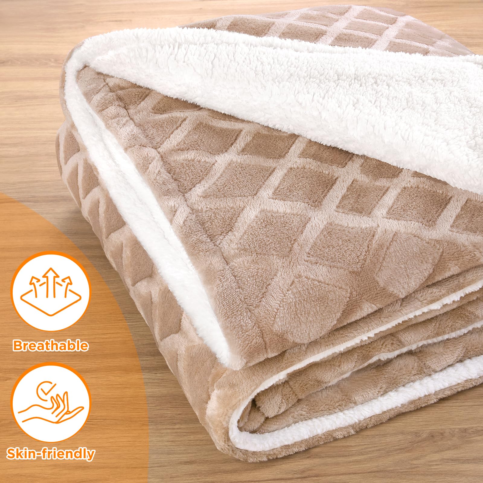 berssen Coperta Elettrica con Spegnimento Automatico, 6 livelli di Riscaldamento, 1–9 Ore, Protezione da Surriscaldamento, Coperta Elettrica per Casa e Ufficio, 130 x 180 cm, Marrone