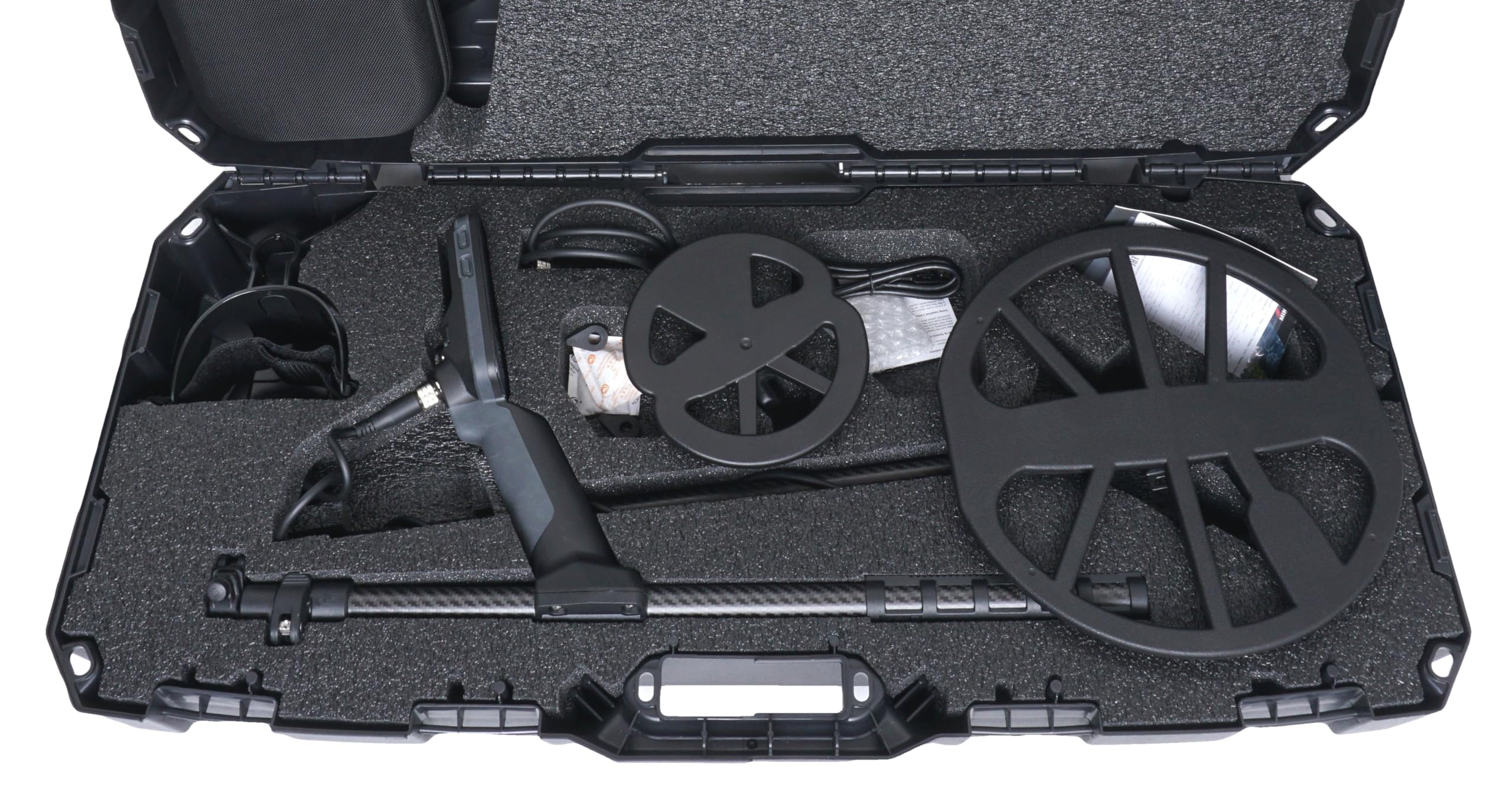 Case Club La Funda se Adapta al Detector de Metales Minelab Equinox en una Carcasa Dura, Protectora y Ligera