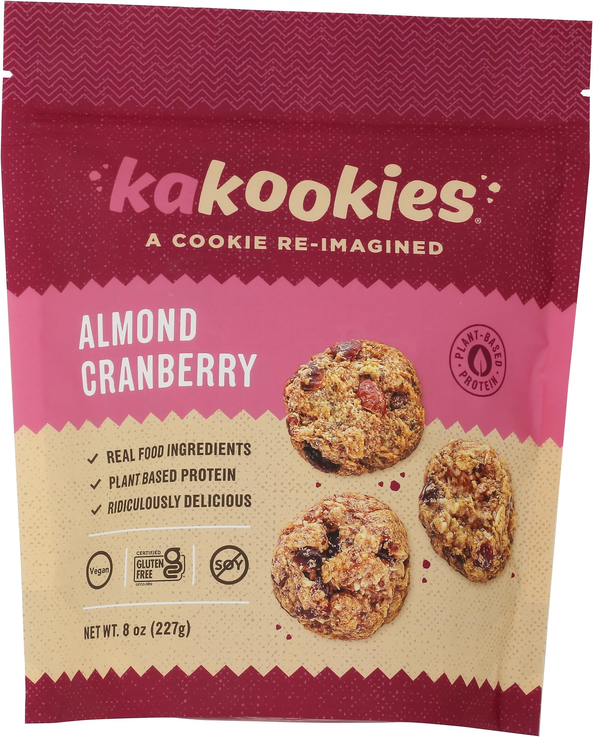 Kakookies Almond Cranberry Cookie Bites, 8 Oz