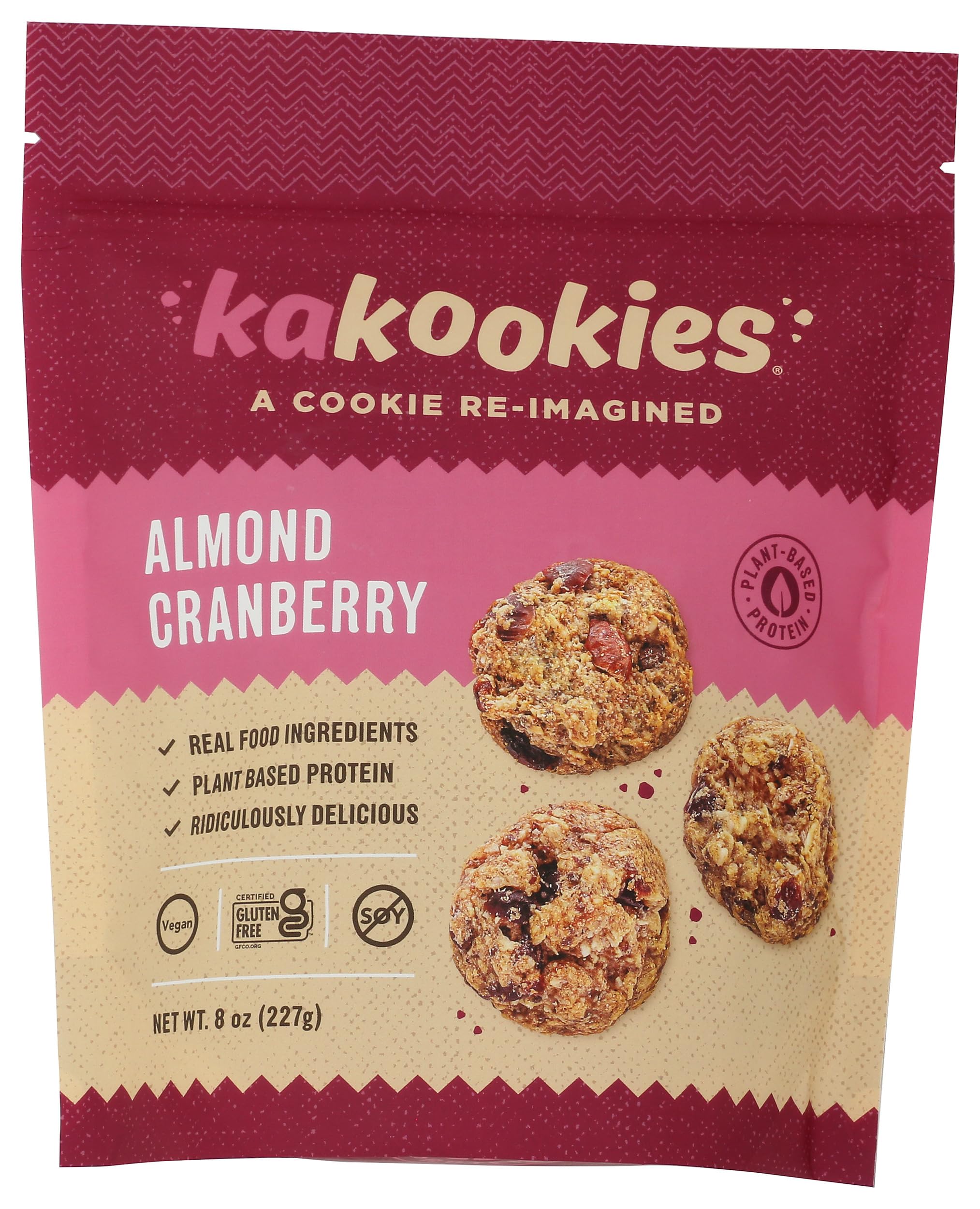 Kakookies Almond Cranberry Cookie Bites, 8 Oz