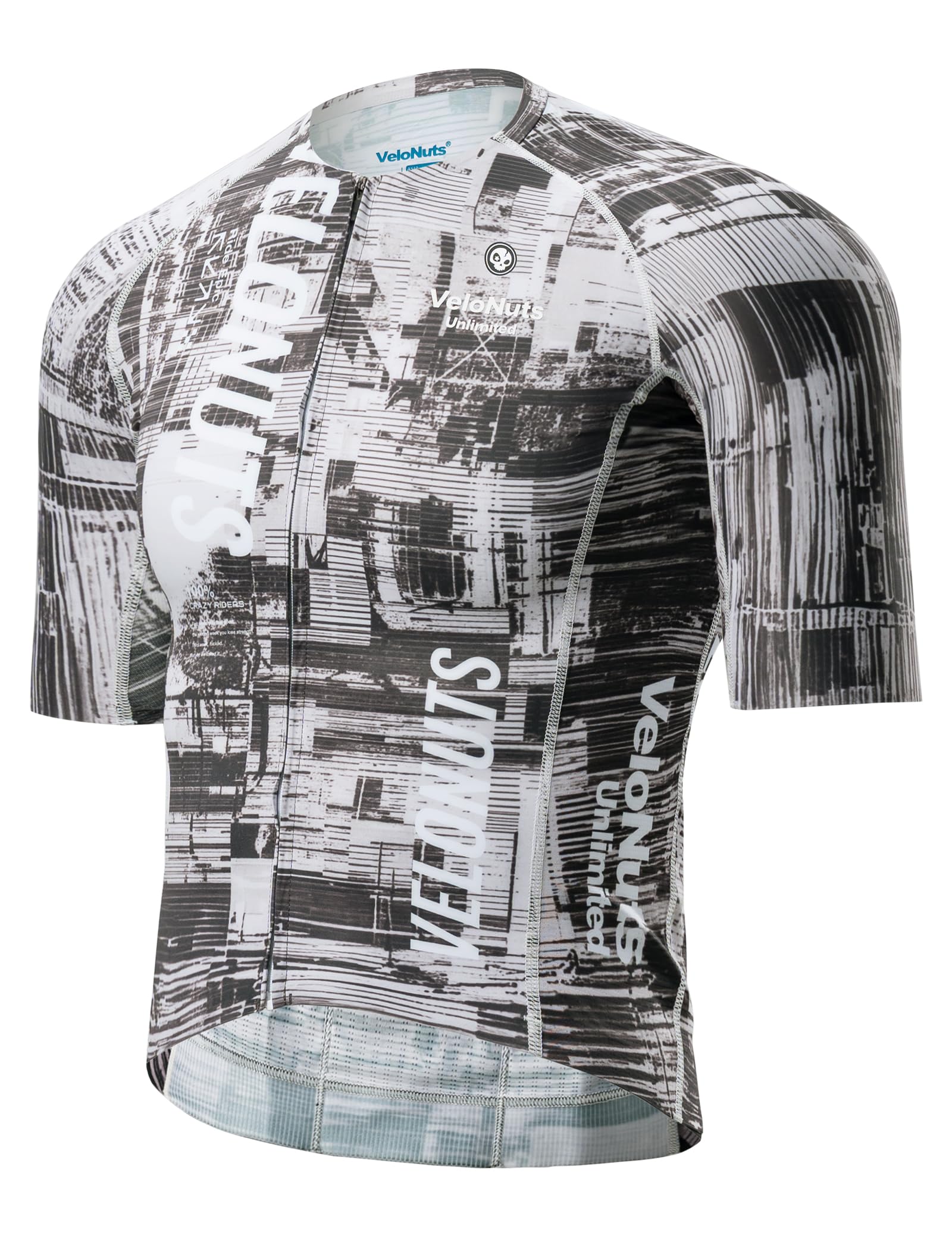 Radtrikot Herren Kurzarm, Atmungsaktives und Schnelltrocknendes Fahrradtrikot, Reißverschluss und 3 Rückentaschen, Radshirt für Rennrad und MTB