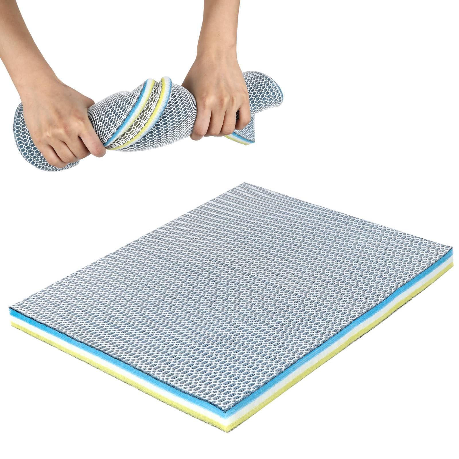 Wysoce wydajna wata filtrująca 9D, wata filtrująca do akwarium (40 x 30 x 2 cm), biochemiczna mata filtrująca o strukturze plastra miodu, wielowarstwowa konstrukcja o wysokiej