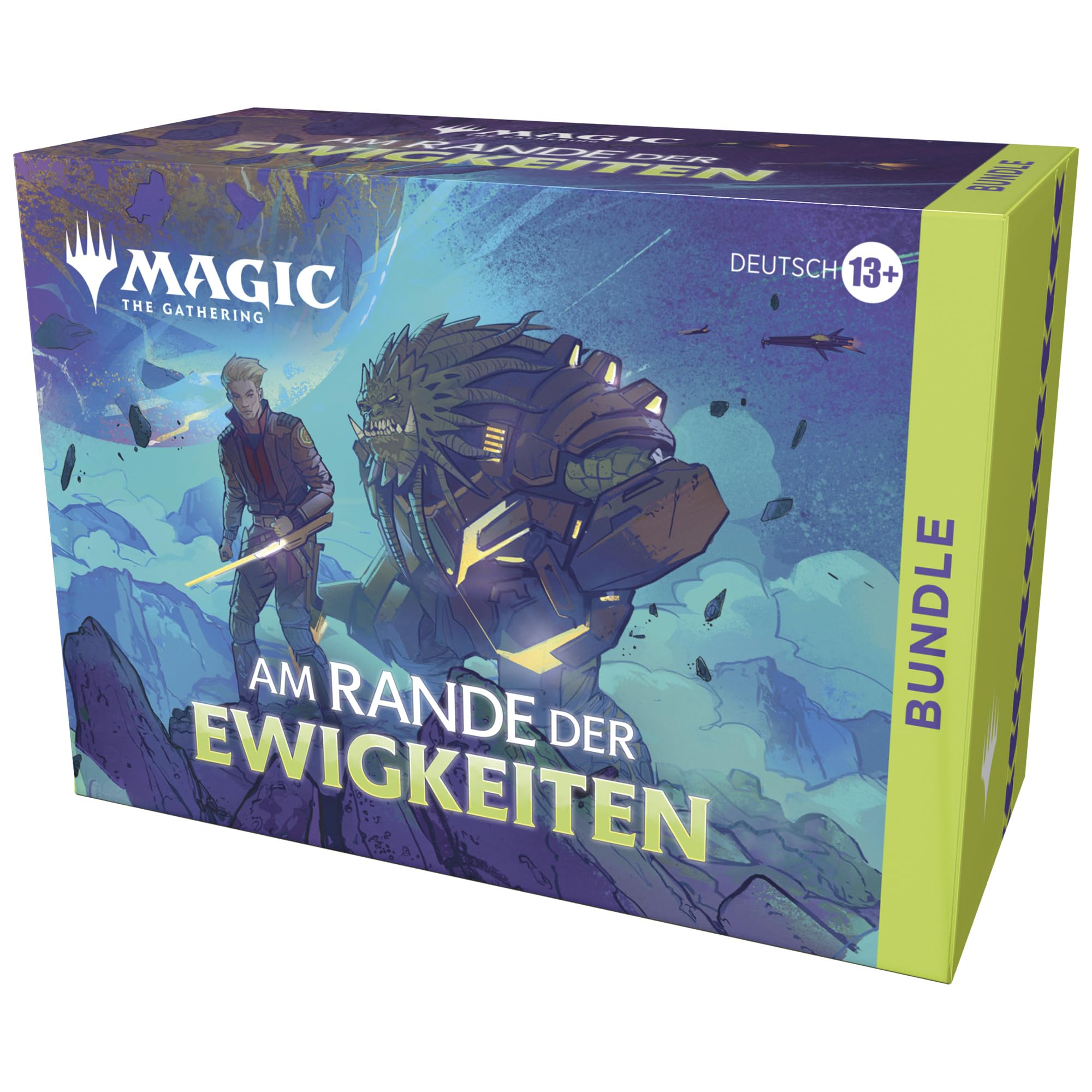 Magic: The Gathering Am Rande der Ewigkeiten Bundle – Bundle (9 Play-Booster, 30 Länderkarten, 1 Karte mit alternativer Illustration + Exklusives Zubehör) (Deutsche Version)