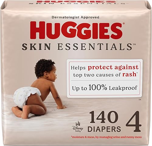 Miniatura 26 de Huggies Pañales talla 1, pañales Skin Essentials para bebé, talla 1 (8-14 libras), 204 unidades (3 paquetes de 68), el embalaje puede variar