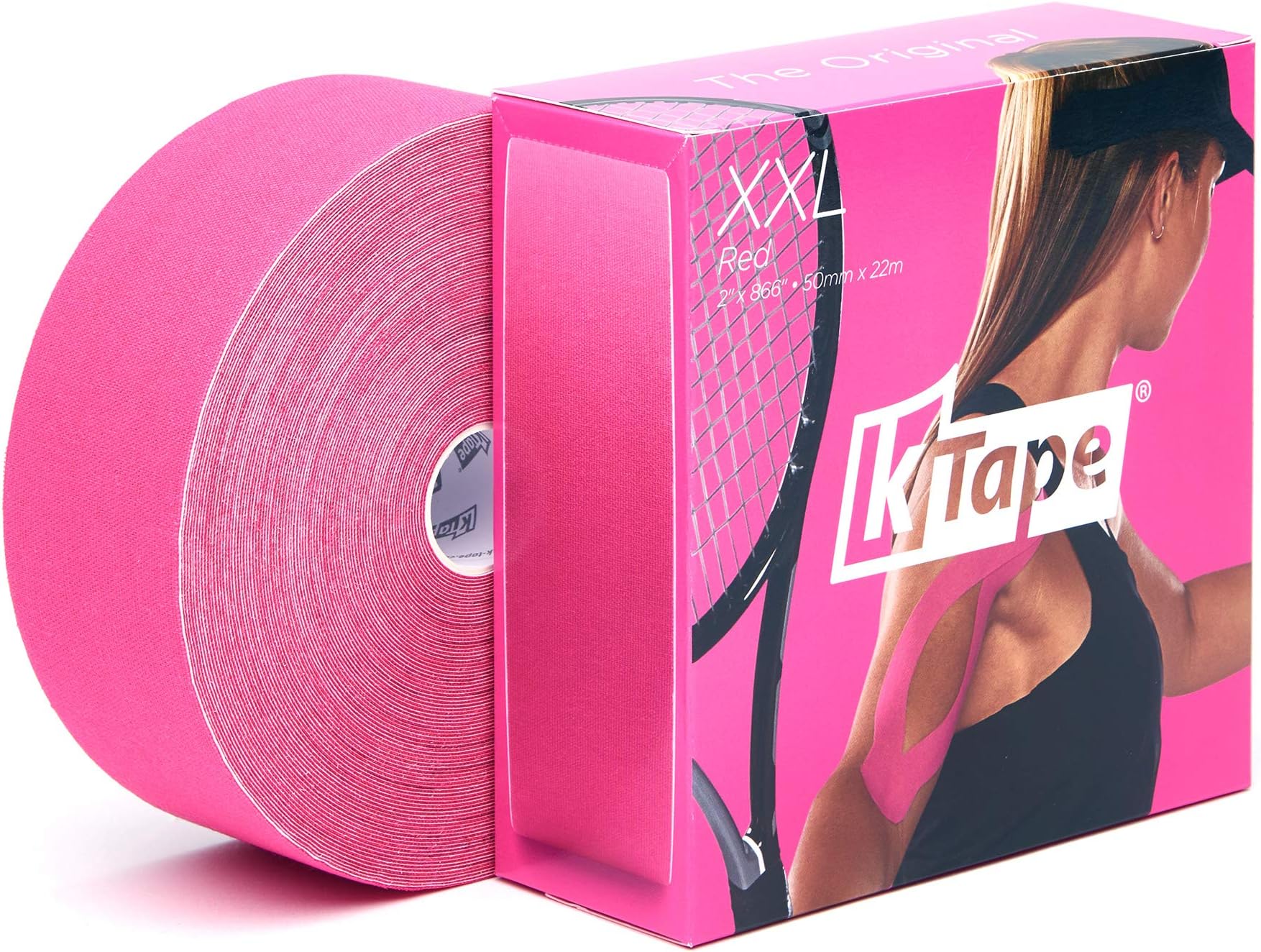 K-Tape® Red XXL (Bulk roll, 5cm x 22m) [1.96 in x 72.17 ft)