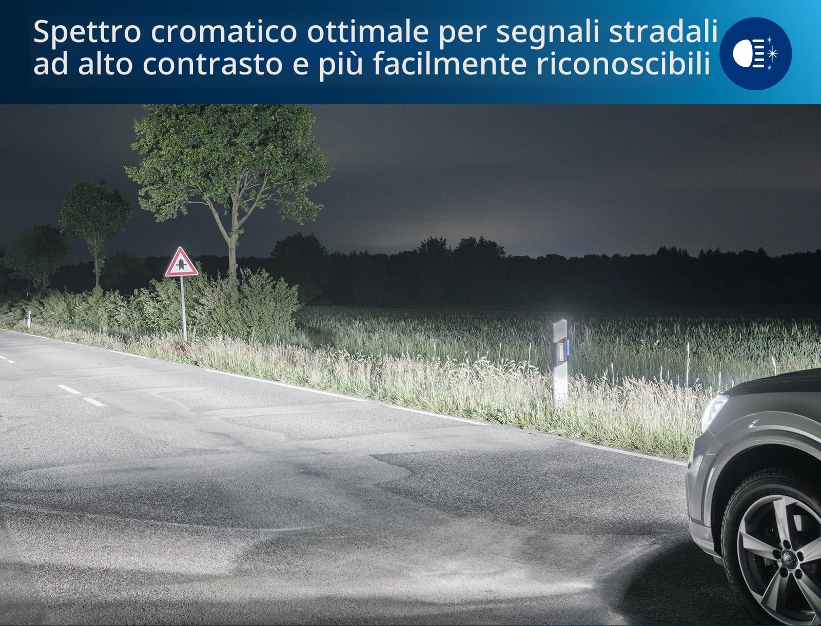 Philips Ultinon Pro6000 Boost gen3 Direct-fit H4-LED, lampadina per faro con omologazione stradale*, +450% di luce più brillante**