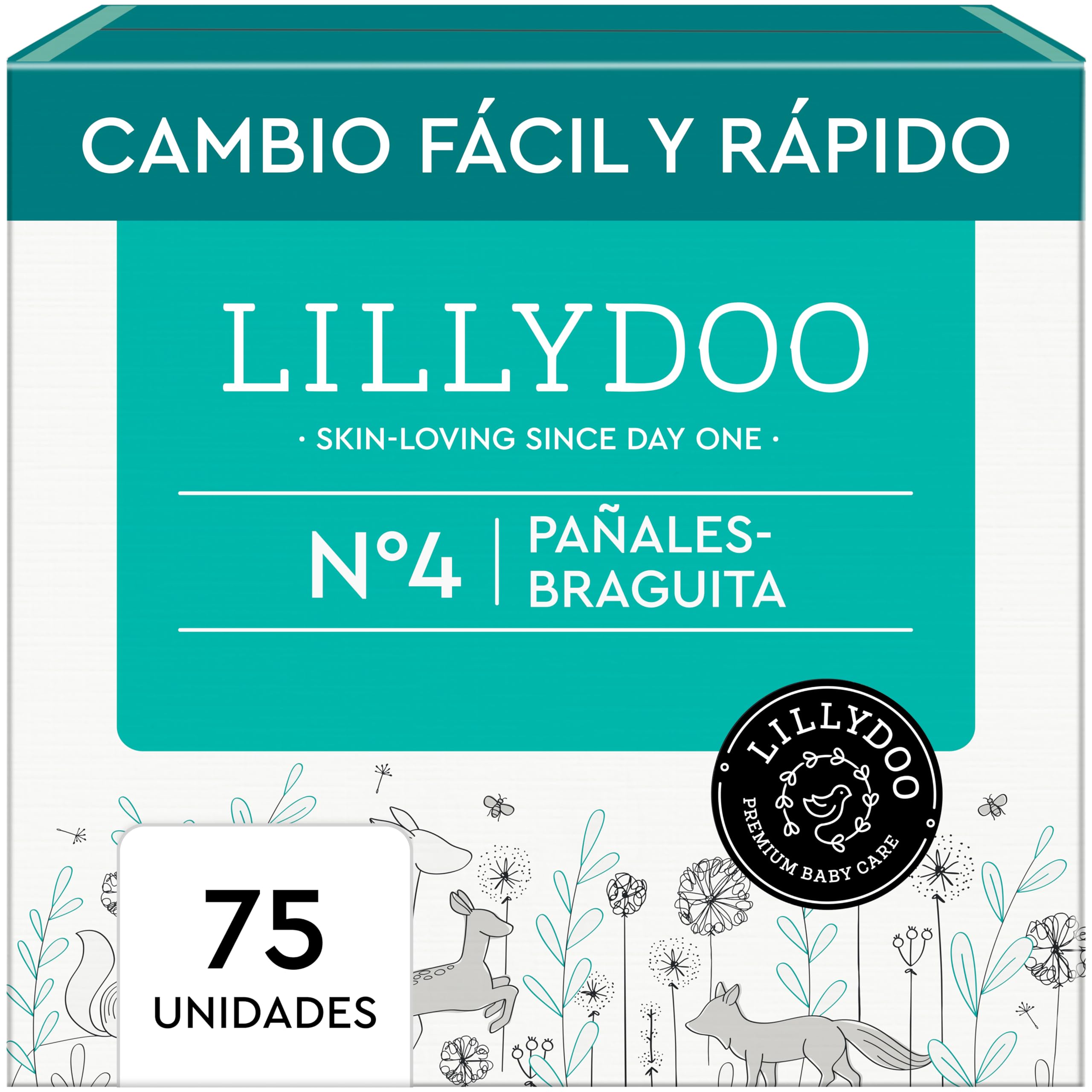 Pañales-braguita LILLYDOO - talla 8 (17+ kg), caja mensual (90 unidades), protección contra fugas, delicados con la piel, suaves, sin perfumes ni lociones, dermatológicamente testados — view 14