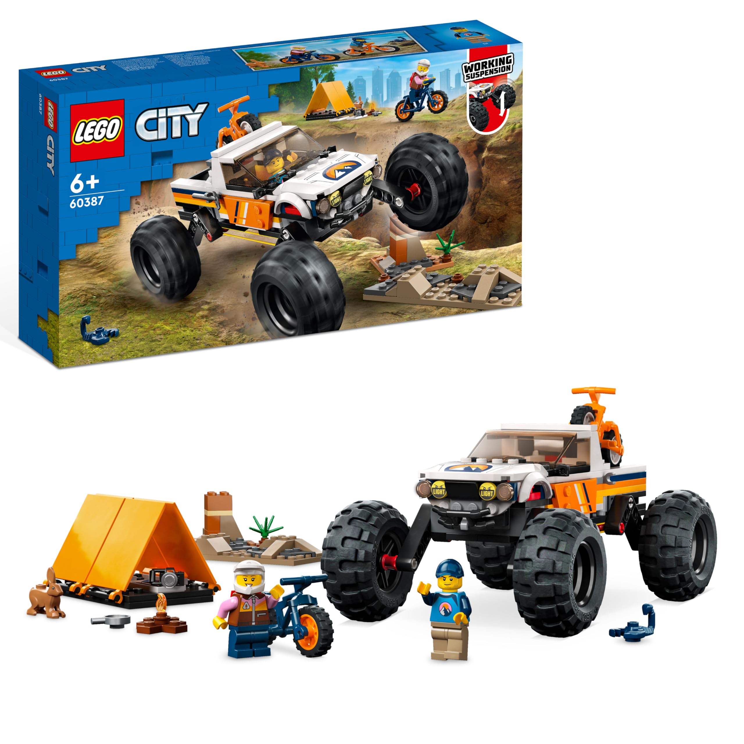 LEGO® City 4x4 Arazi Aracı Maceraları 60387-6 Yaş ve Üzeri
