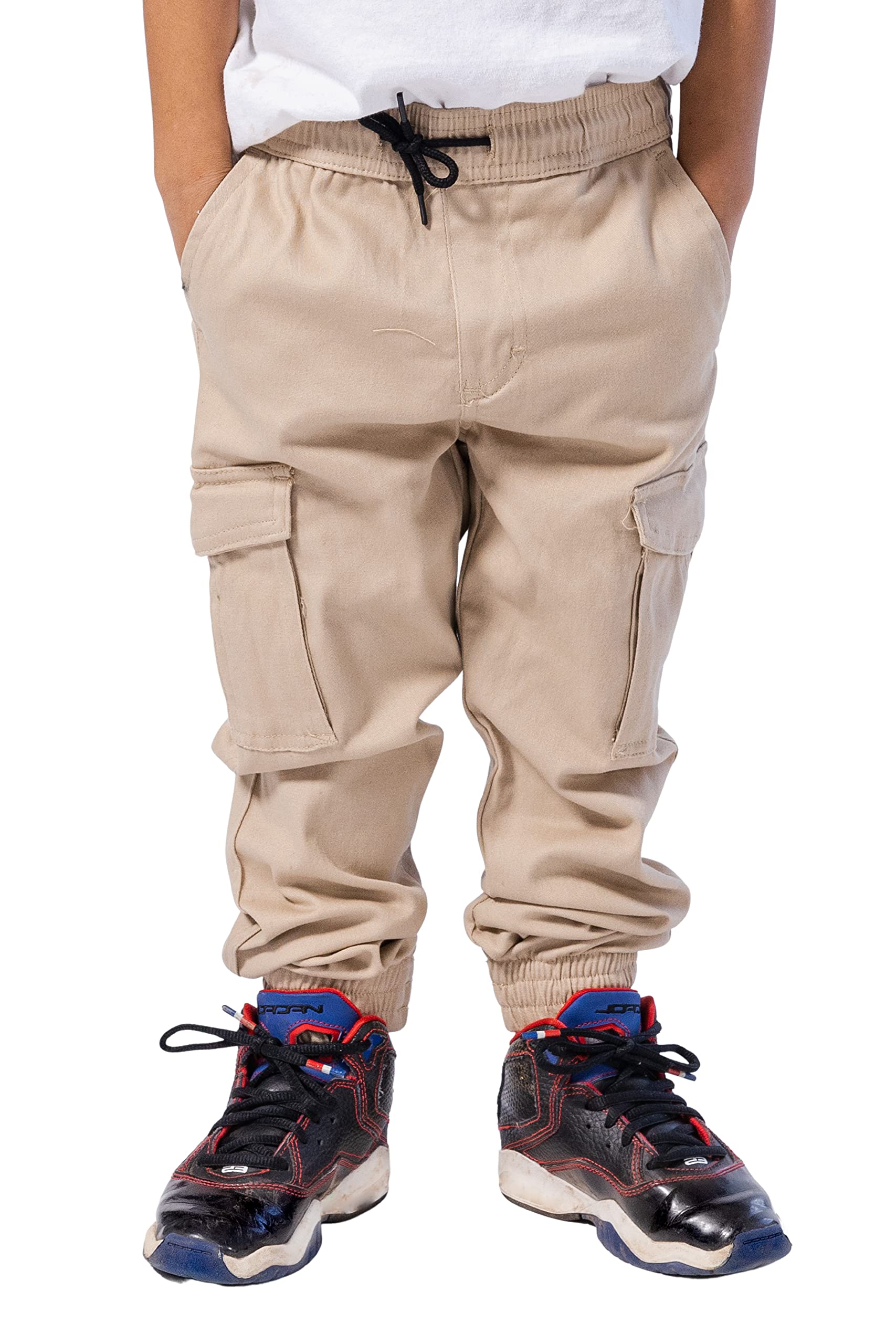 BROOKLYN ATHLETICS mens Twill Jogger Pants Soft Stretch Slim Fit Trousers