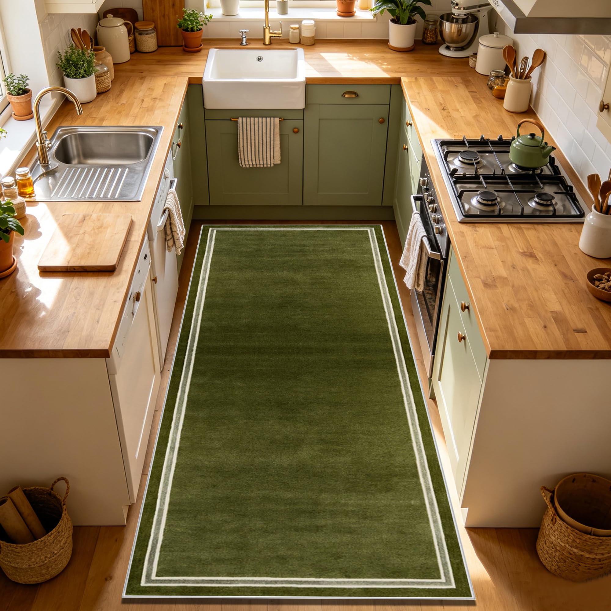 Tapis de passage couloir anti-glisse et lavable pour éliminer les éclaboussures de cuisine