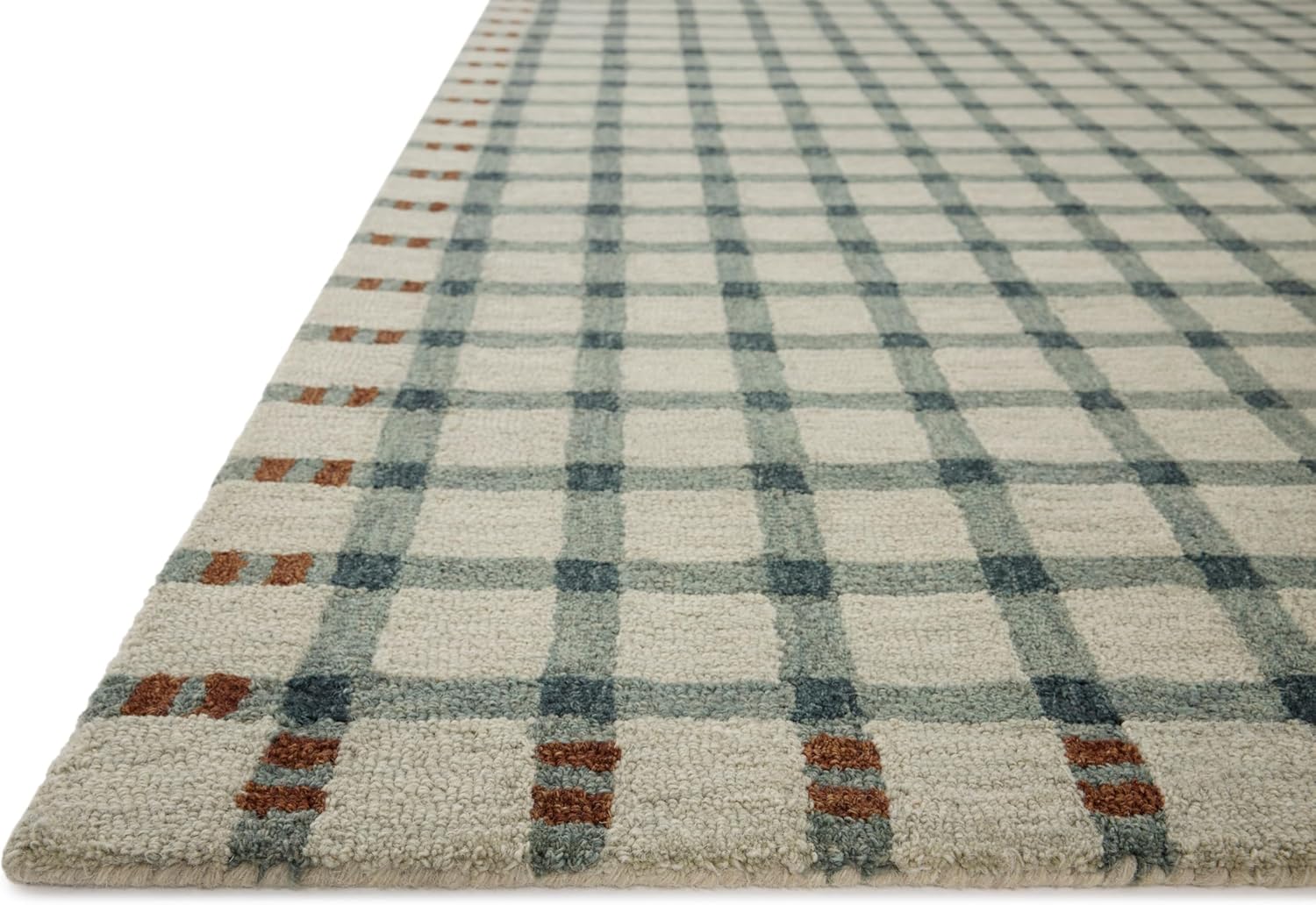 Loloi Magnolia Home by Joanna Gaines Waylon Collection WAY-02 Spa/Brick 7'-9" x 9'-9" Area Rug