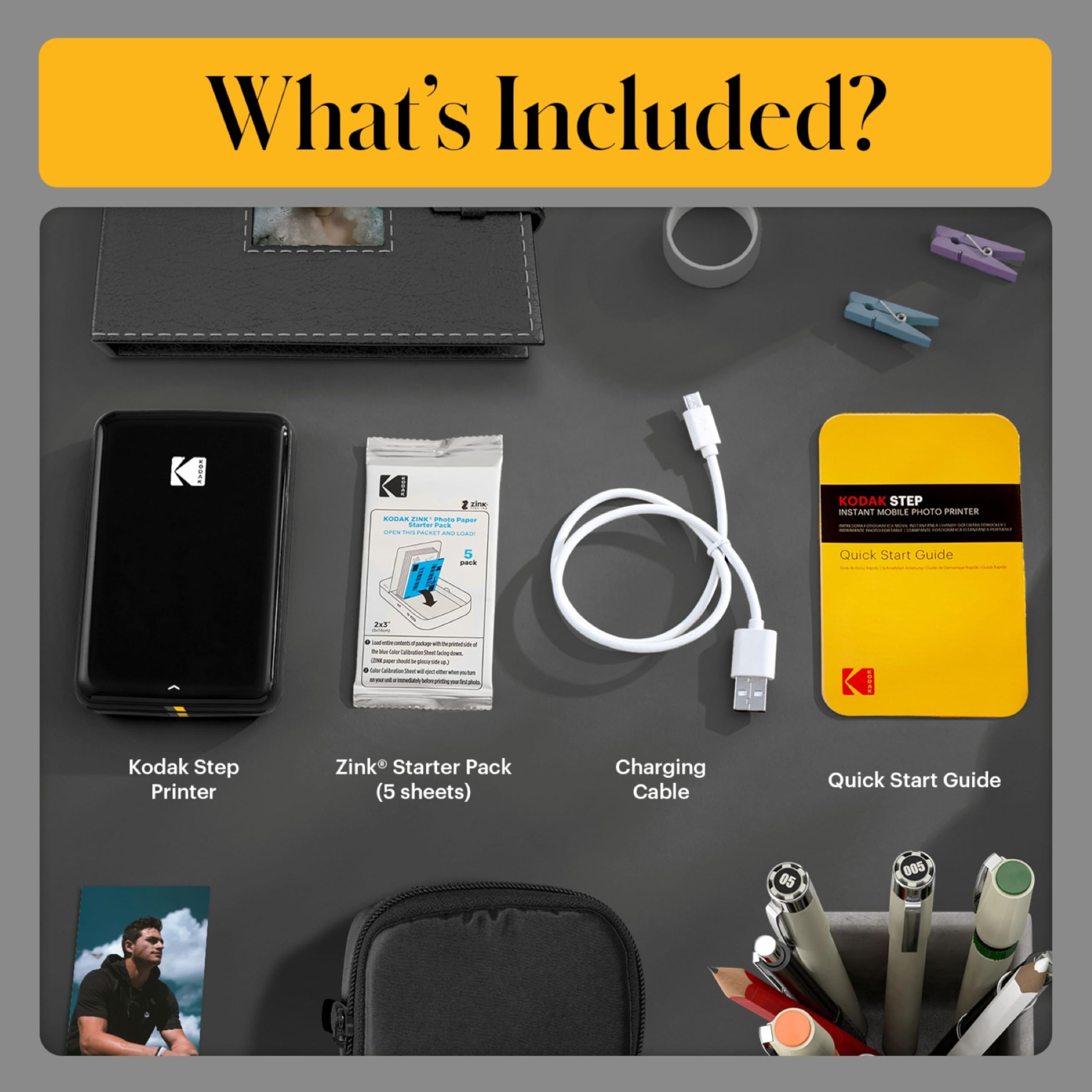 Amazon.com : KODAK Step Instant Smartphone Photo Printer, Portable