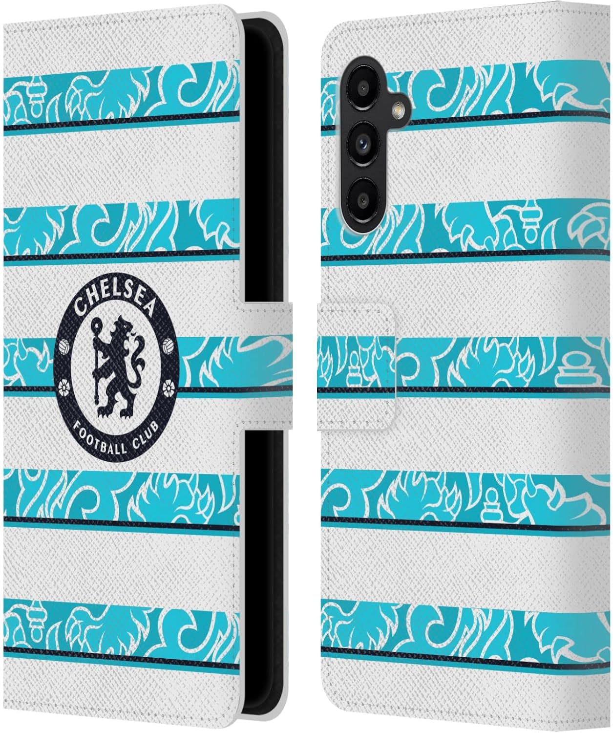 Head Case Designs Officially Licensed Chelsea Football Club Away 2022/23 Kit Leather Flip Case Compatible with Samsung Galaxy A13 5G (2021)