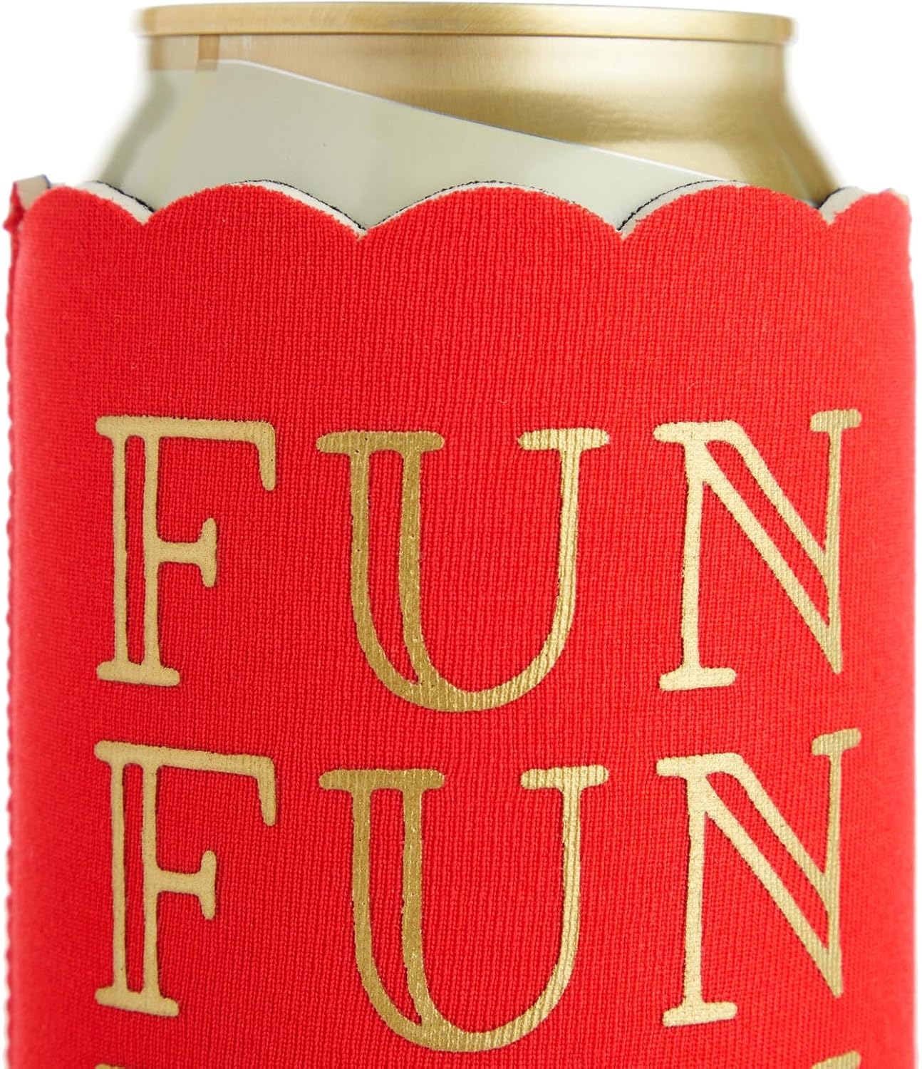 BLUE PANDA 12-Pack Scalloped Can Cooler Sleeves - Girls Trip Fun Gifts - Fits Most 12oz Cans (2.5x2.5x4.2 in) - Neoprene Insulation - Image 5