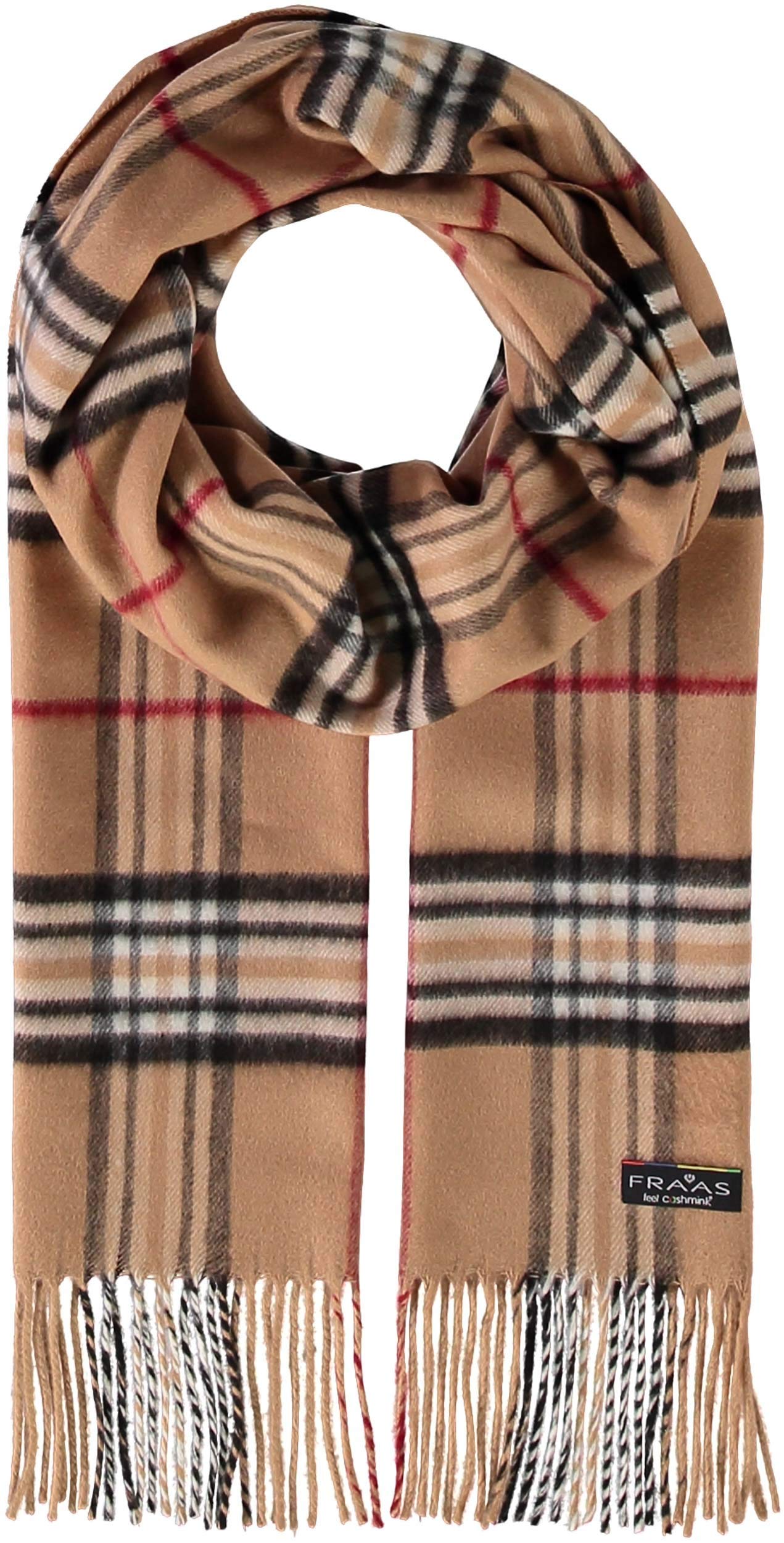 FraasCashmink Scarf for Men & Women - Plaid or Solid Color - Warm & Softer than cashmere - Made in Germany - 12x71in