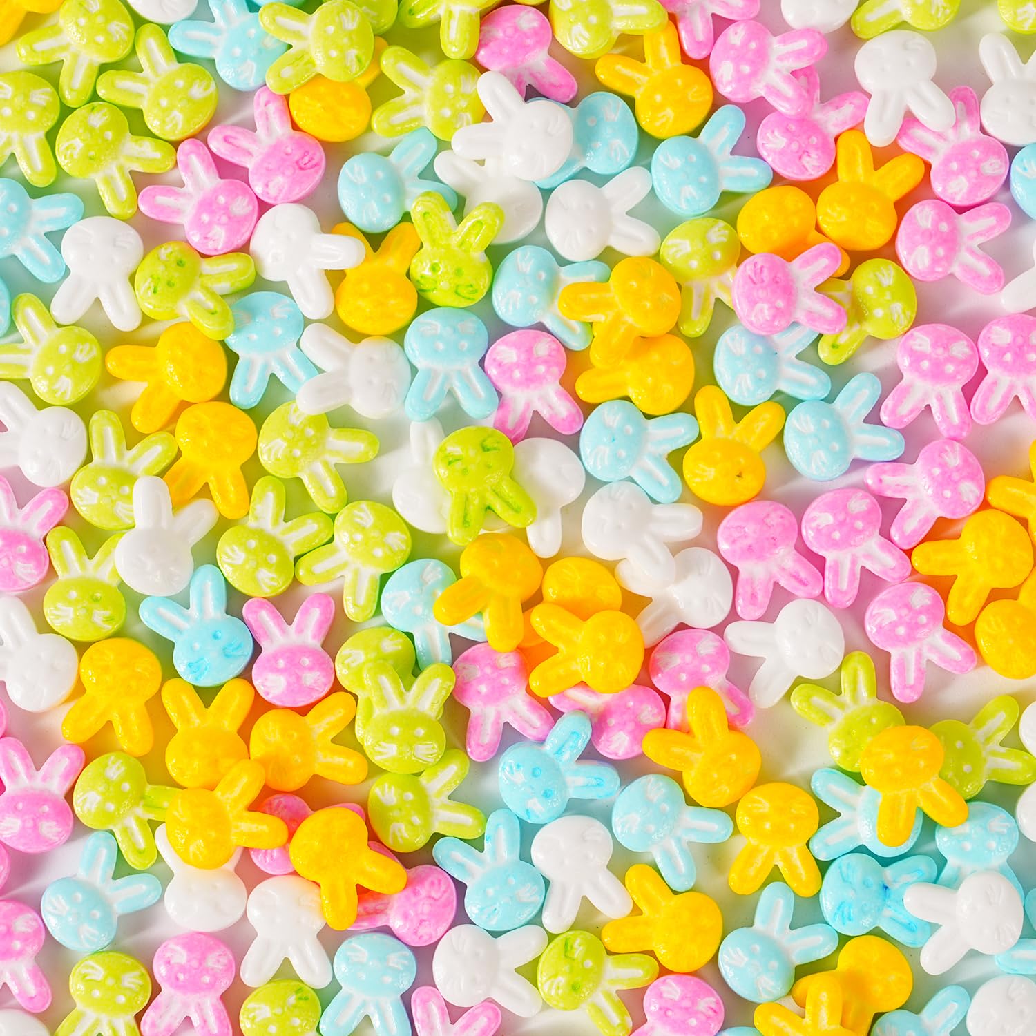Osterstreusel & Osterhase - 120g Essbare Oster Hase Zuckerstreusel Mix in Rosa, Blau, Grün, Gelb und Weiß - Für Kekse, Kuchen, Cupcakes, Eis - Tortendeko, Backdekoration