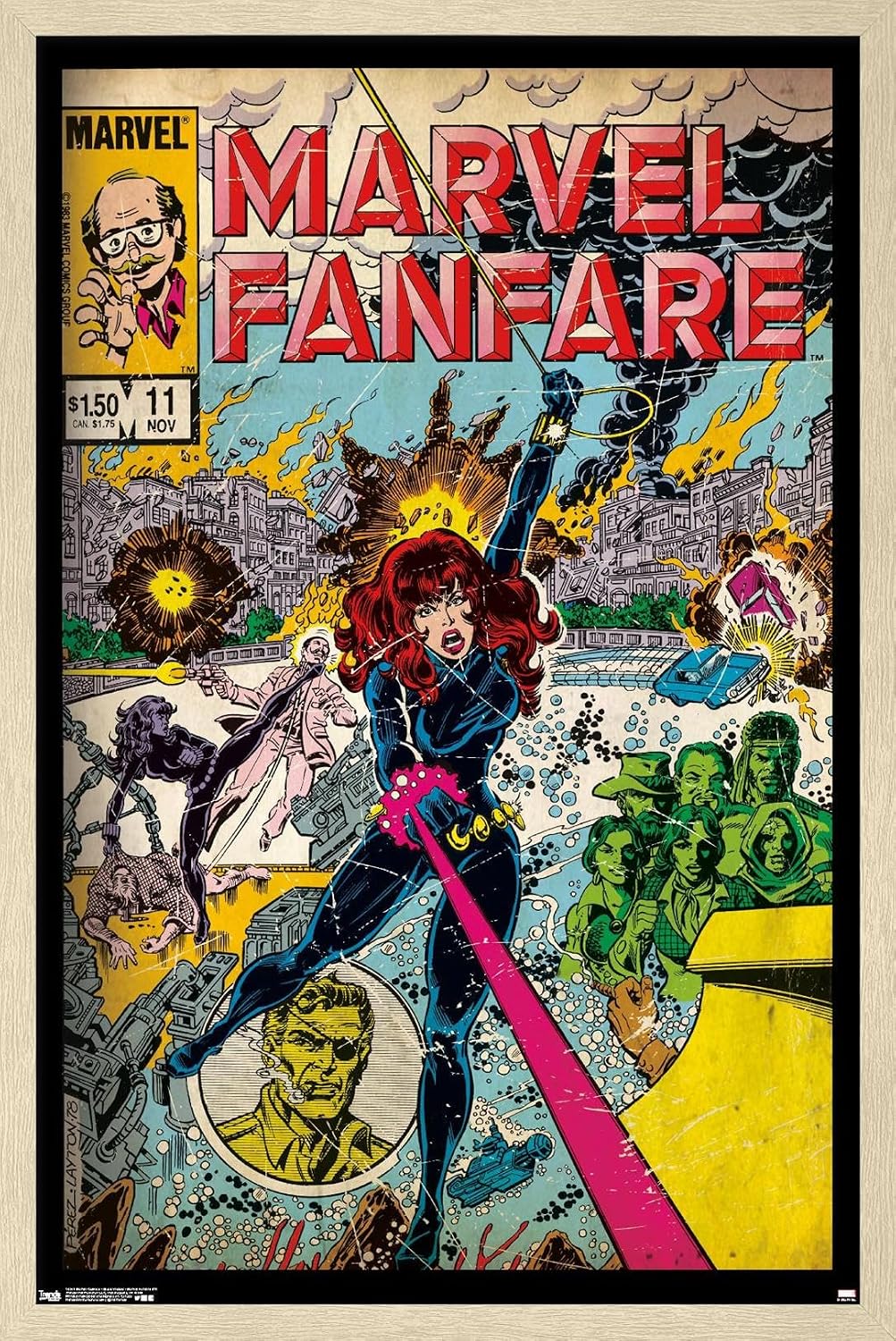 Trends International Marvel Comics - Black Widow - Marvel Fanfare #11 Wall Poster, 22.375" x 34", Premium Unframed Version