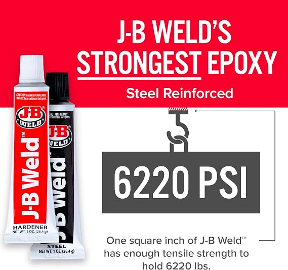 J-B Weld 8265S Original Cold-Weld Steel Reinforced Epoxy - 2 oz.