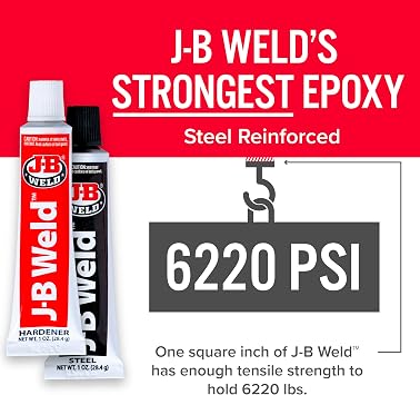 J-B Weld 8265S Original Cold-Weld Steel Reinforced Epoxy - 2 oz.