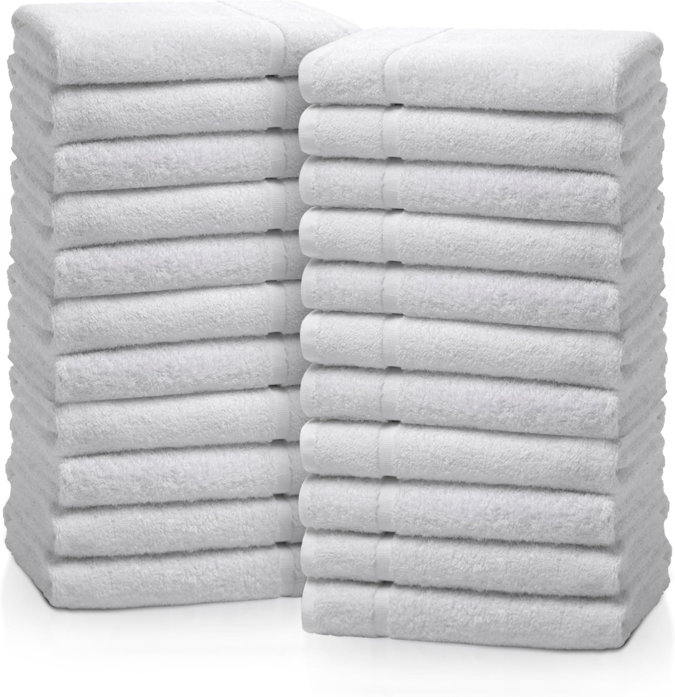 Amazon.com: Amazon Basics 100% Cotton hand towel for bathroom - 24 Pack ...