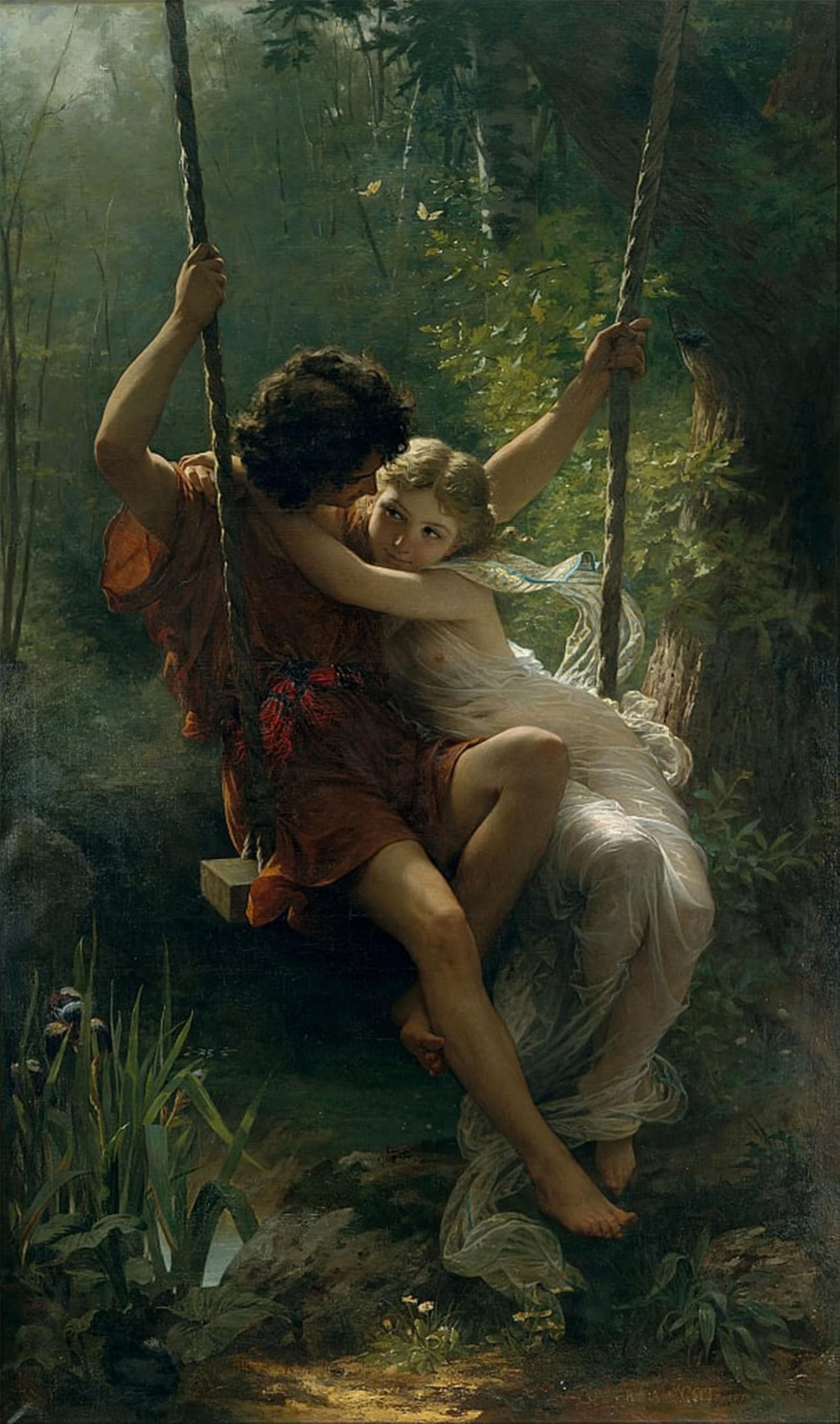 POSTERIIk Famous Print Pop Art Wall Art Graffiti Springtime by Pierre Auguste Cot Art Prints for Home Decor 60x90cm