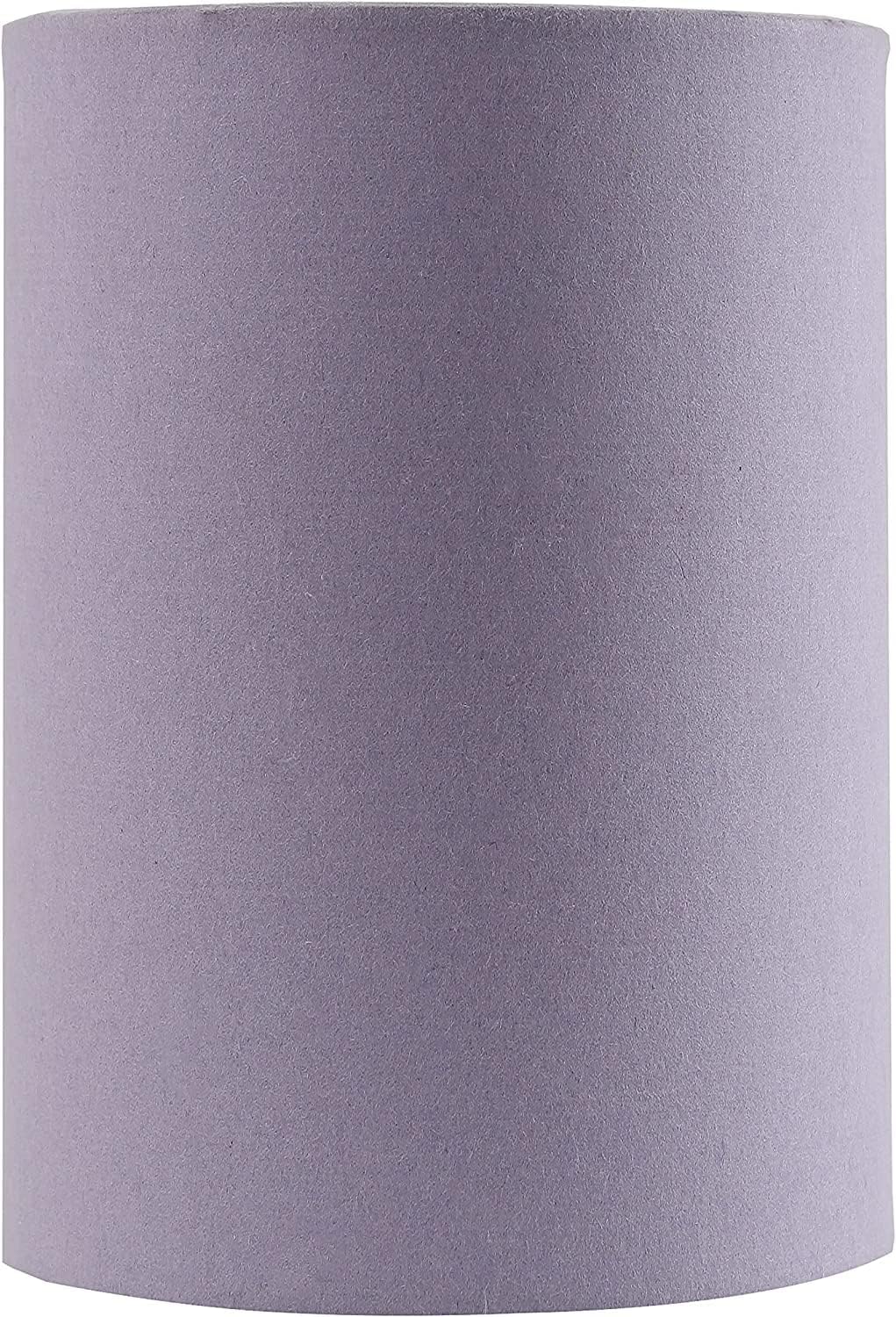 Aspen Creative 31288B Transitional Drum (Cylinder) Shape Spider Construction Lamp Shade in Purple, 8" wide (8" x 8" x 11")