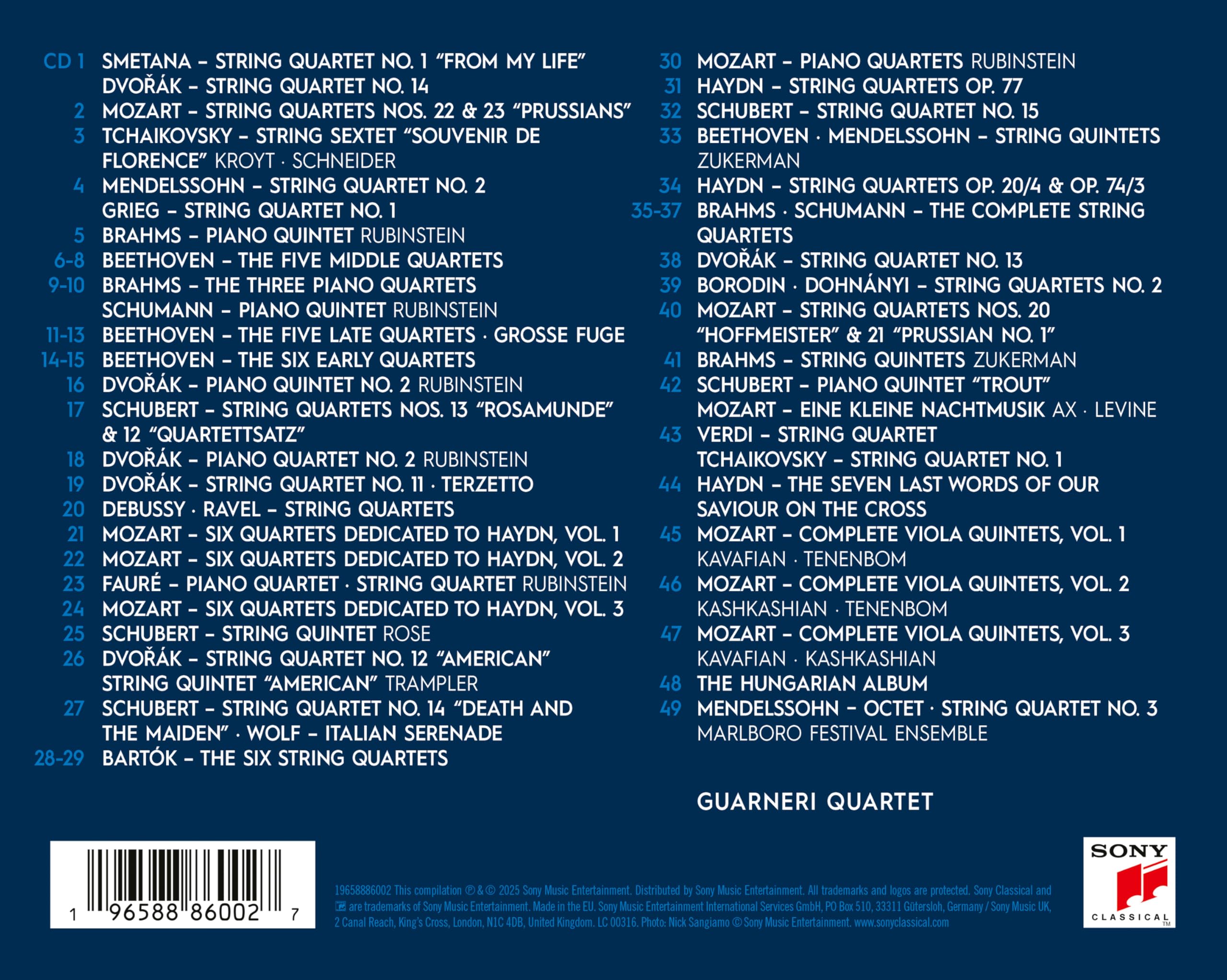 Guarneri String Quartet - The Complete RCA Album Collection [4