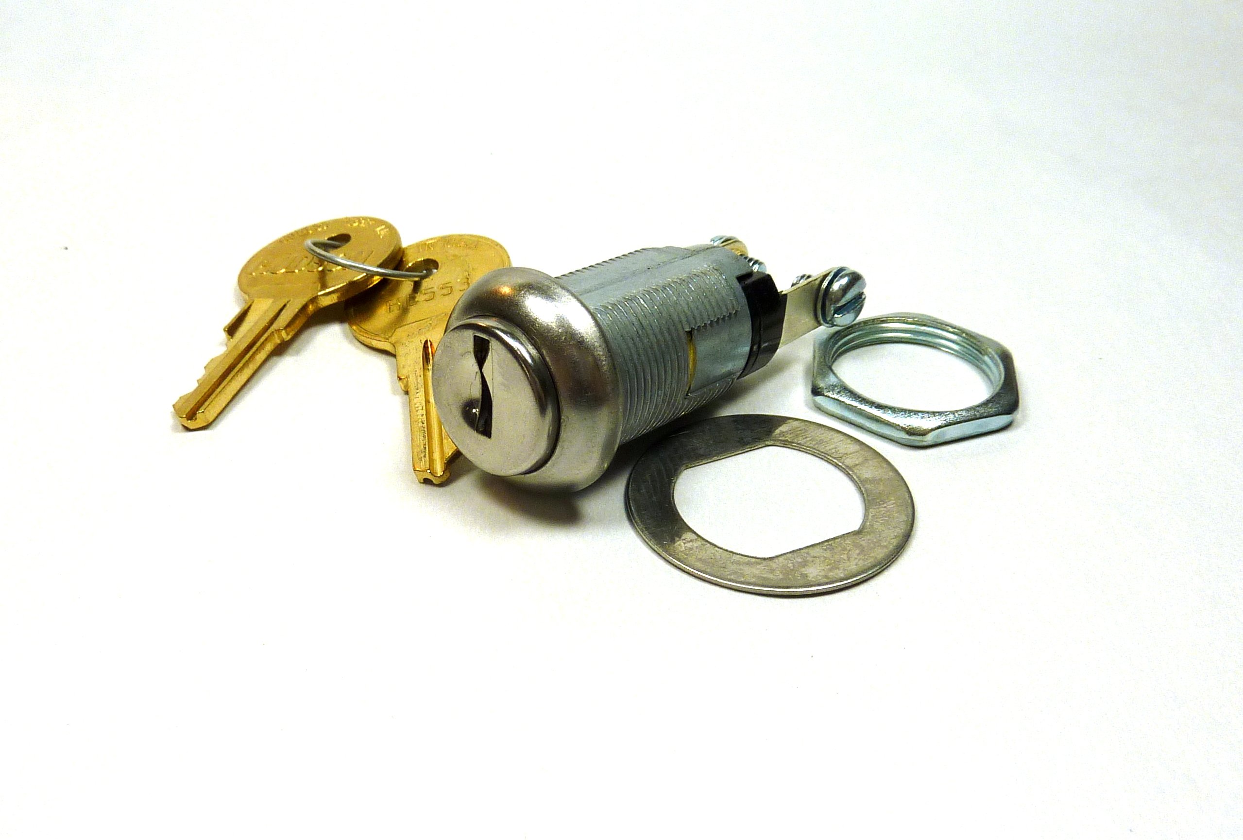 Philmore LKG Plate Tumbler Key Switch - SPST/On or Off : 30-1190