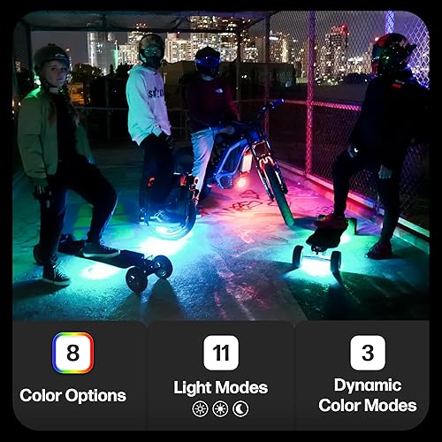 Miniatura 3 de ShredLights Underglow LED Light for Electric Skateboards, Longboards, Scooters  Full RGB, 11 Light Modes, Adhesive Mount
